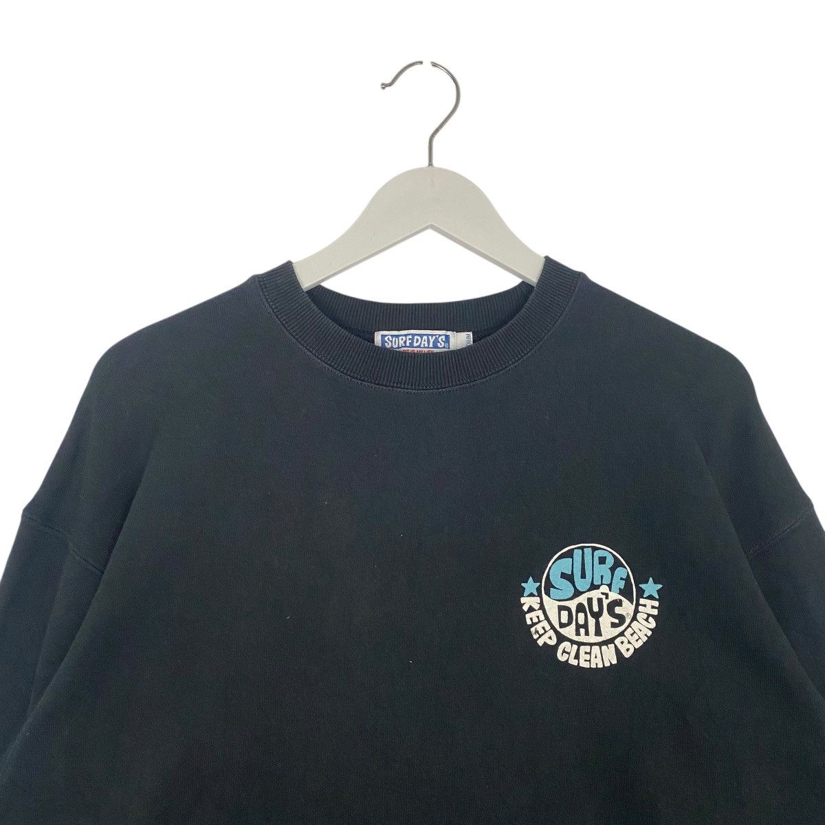 Vintage Vintage Surf Day Crewneck Sweatshirt Black Jumper Size M Size US M / EU 48-50 / 2 - 8 Thumbnail