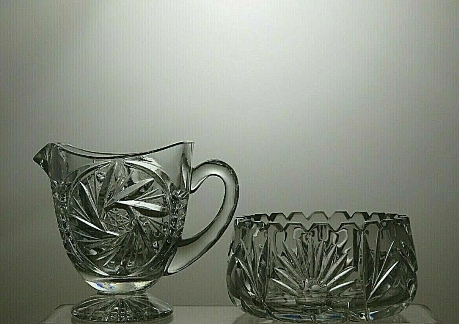 Other Lead Crystal Cut Glass Cream Jug And Sugar Bowl Size ONE SIZE - 2 Thumbnail