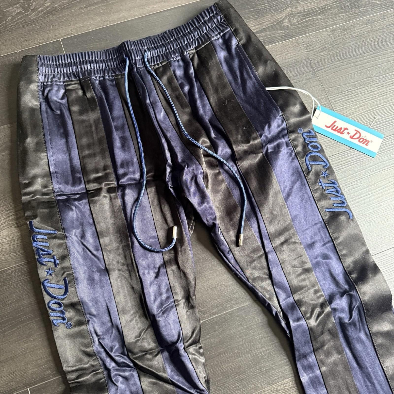 Just Don JUST DON Spell Out Navy Tearaway Pants Streetwear USA M Size US 32 / EU 48 - 3 Thumbnail