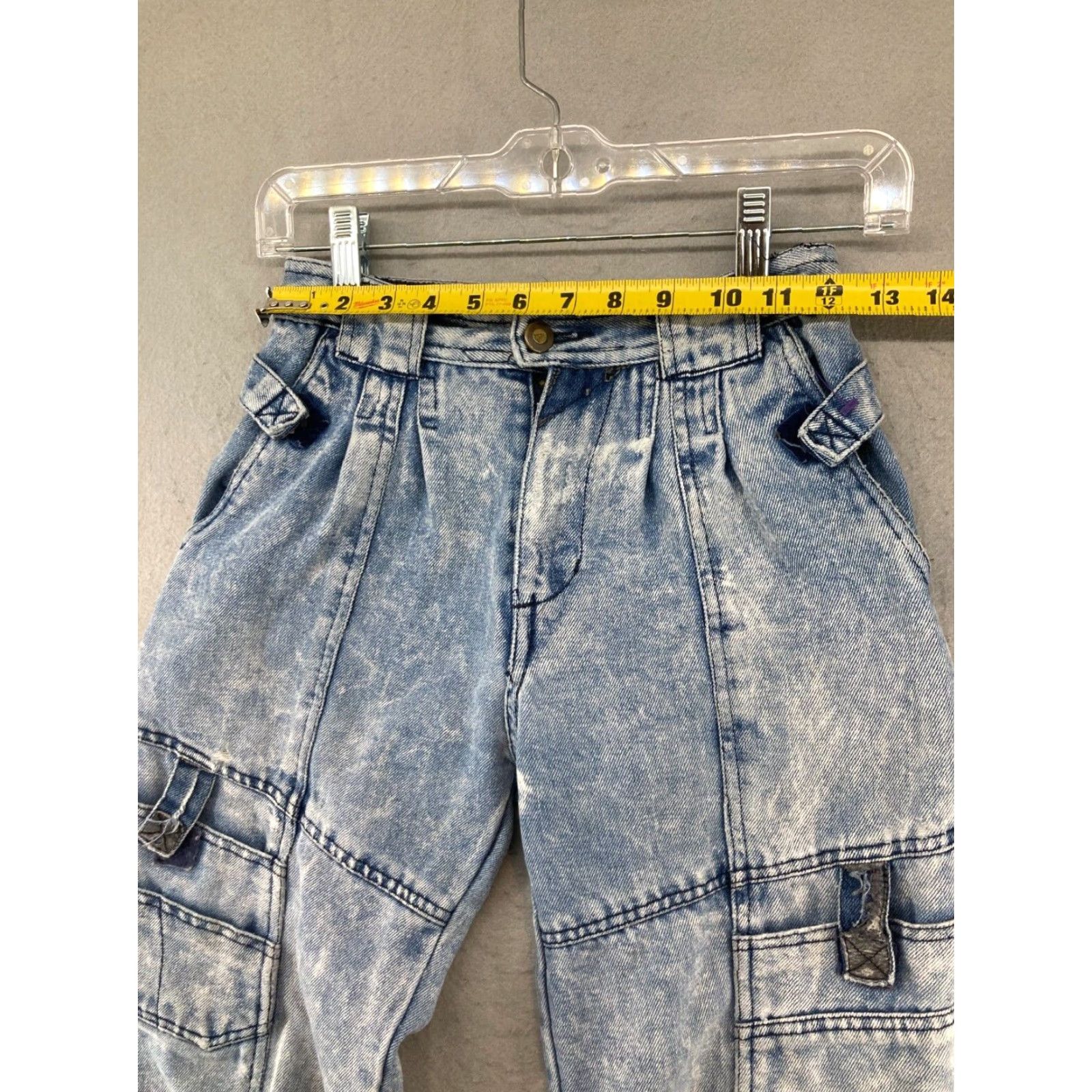 Vintage VINTAGE Academy World Revival Womens Jeans Cargo Tapered 10 Blue 80s 90s Womens Size 32" / US 10 / IT 46 - 2 Thumbnail