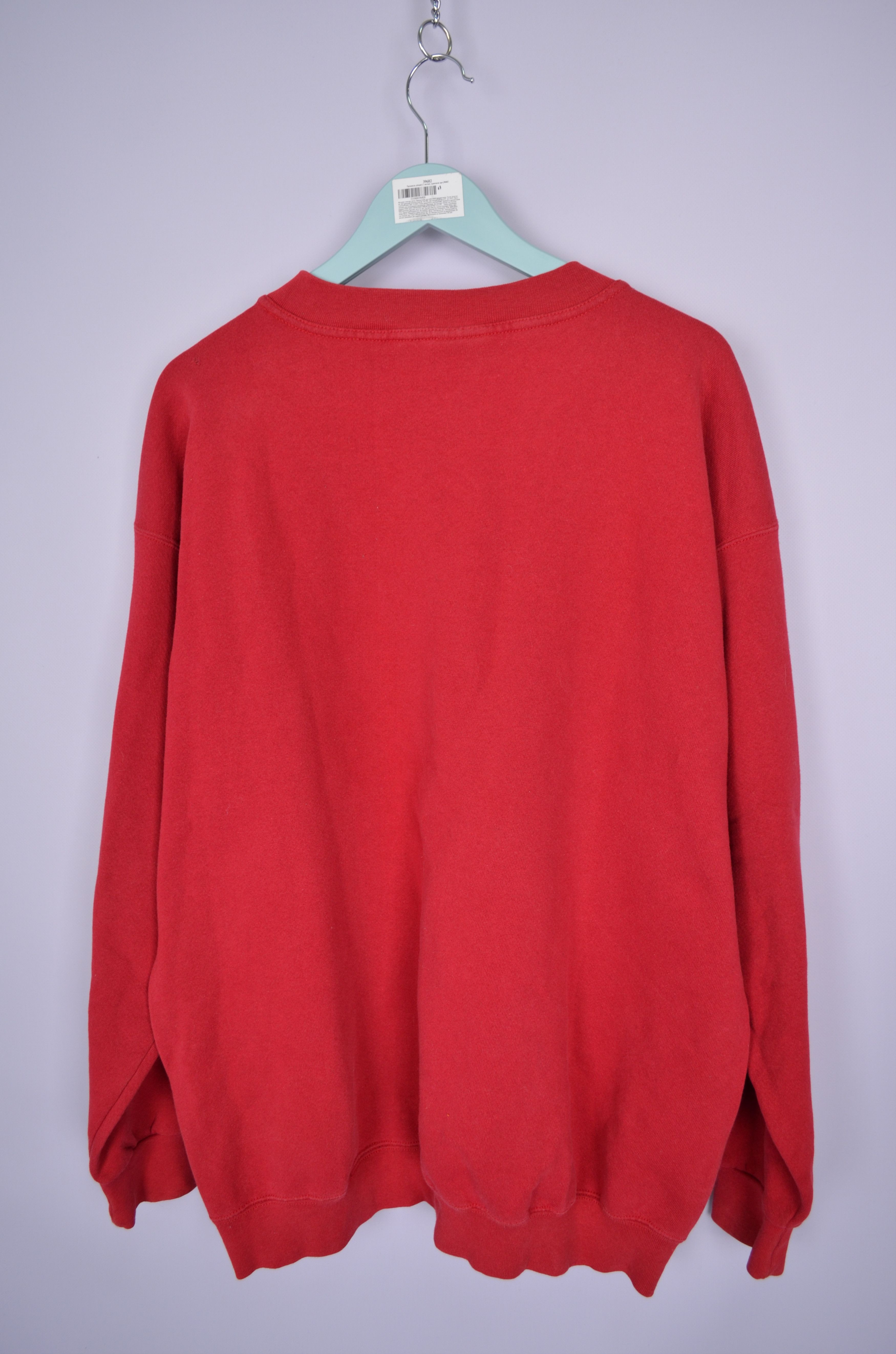 Designer × Nike × Vintage Nike Big Logo Sweatshirt Red Size L Vintage Made in USA 90s Size US L / EU 52-54 / 3 - 7 Thumbnail