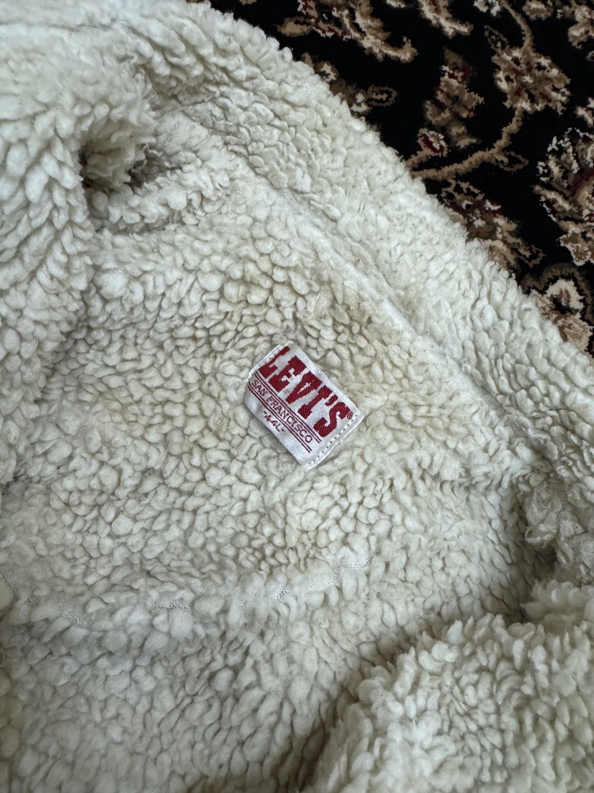 Levi's × Vintage Vintage 80’s Levis Sherpa jacket Size US L / EU 52-54 / 3 - 4 Thumbnail