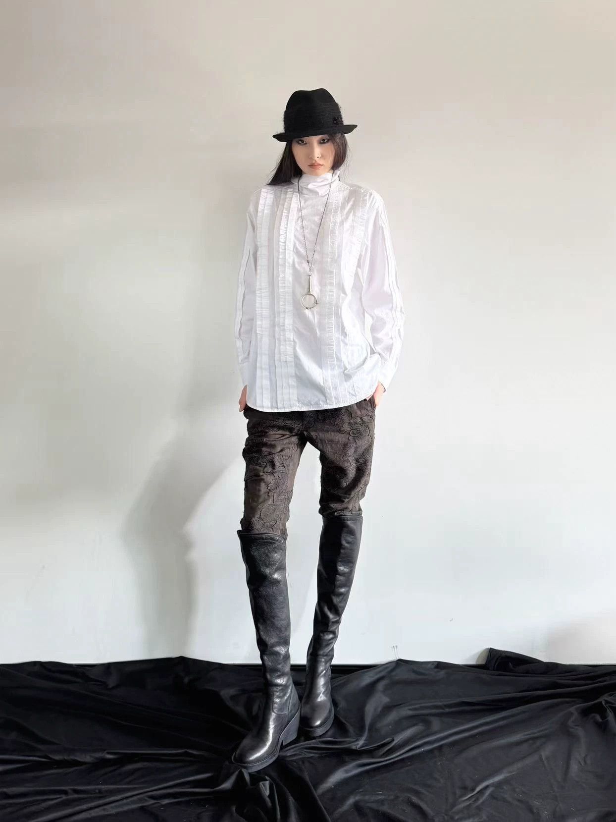 Dries Van Noten Dries Van Noten Vintage White Turtleneck Shirt Size S Size S / US 4 / IT 40 - 2 Thumbnail