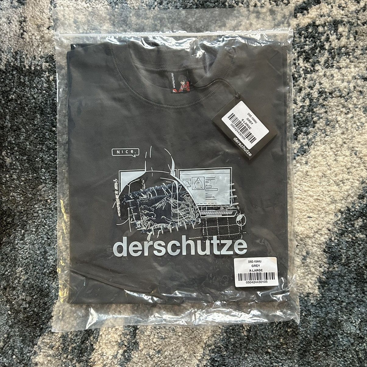 Derschutze BORO SASHiKO BOXY HEAVYWEiGHT TEE PATCHWORK STEEL BLUE Size US XL / EU 56 / 4 - 9 Thumbnail