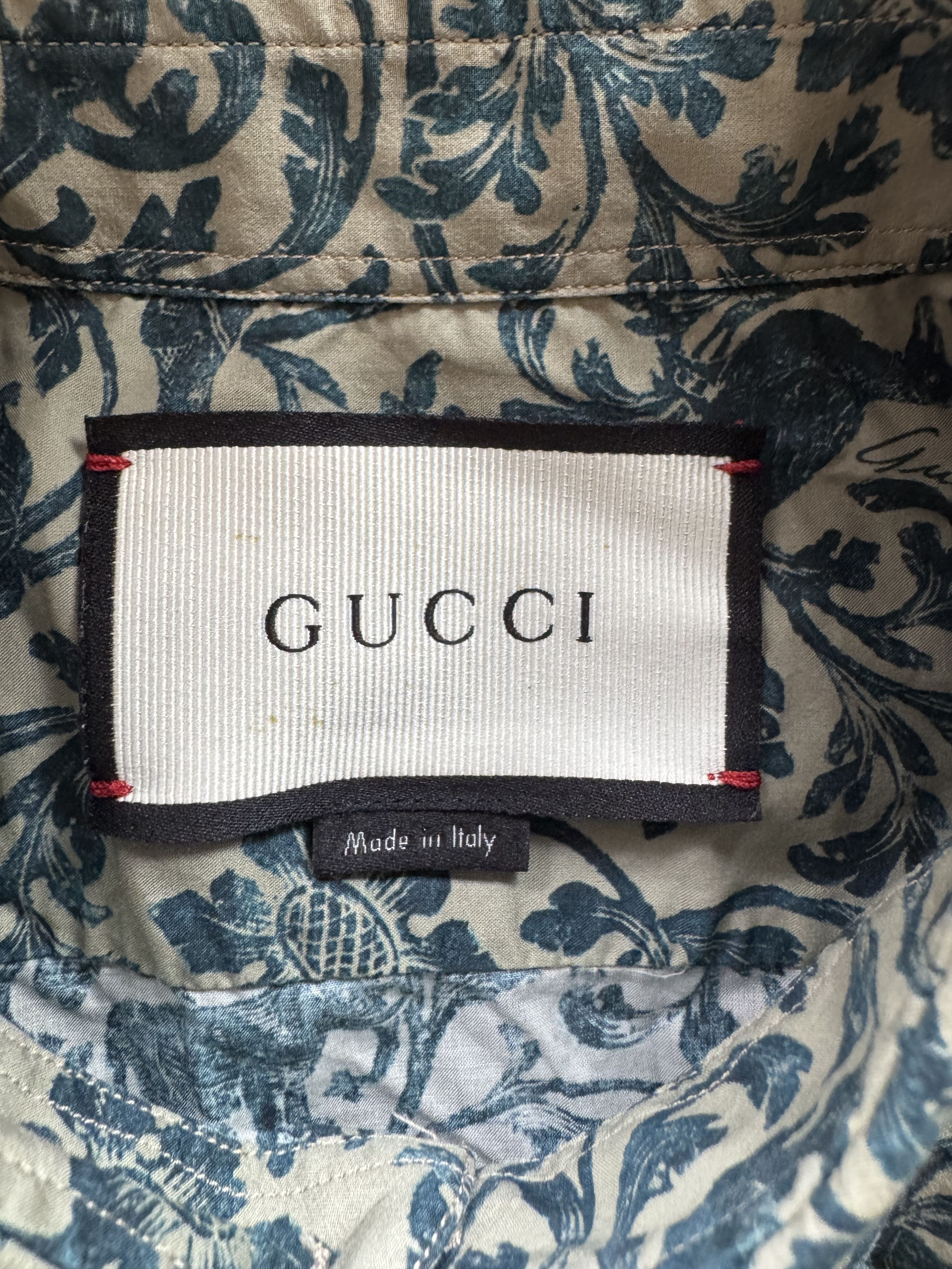 Gucci Cambridge Paisley Shirt Size US M / EU 48-50 / 2 - 14 Thumbnail
