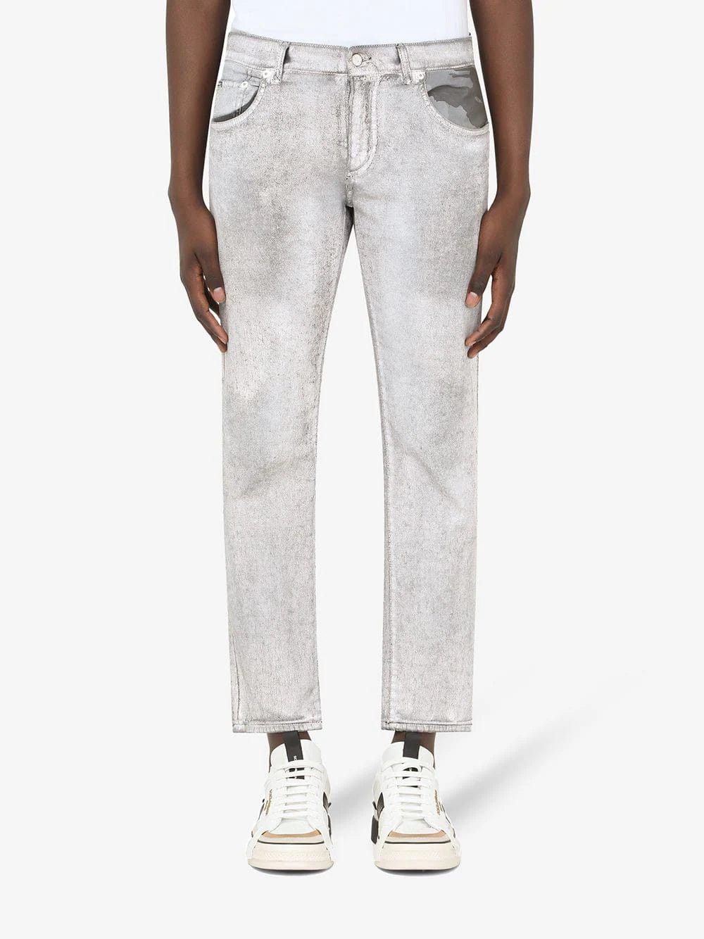 Dolce & Gabbana o1y0125 Jeans in Light Grey Size US 28 / EU 44 - 2 Thumbnail