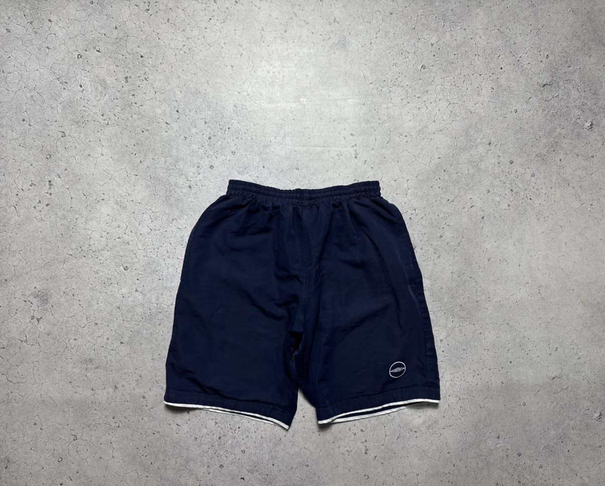 Umbro Umbro Vintage 90s Nylon Shorts Size S Blue Size US 30 / EU 46 - 1 Thumbnail