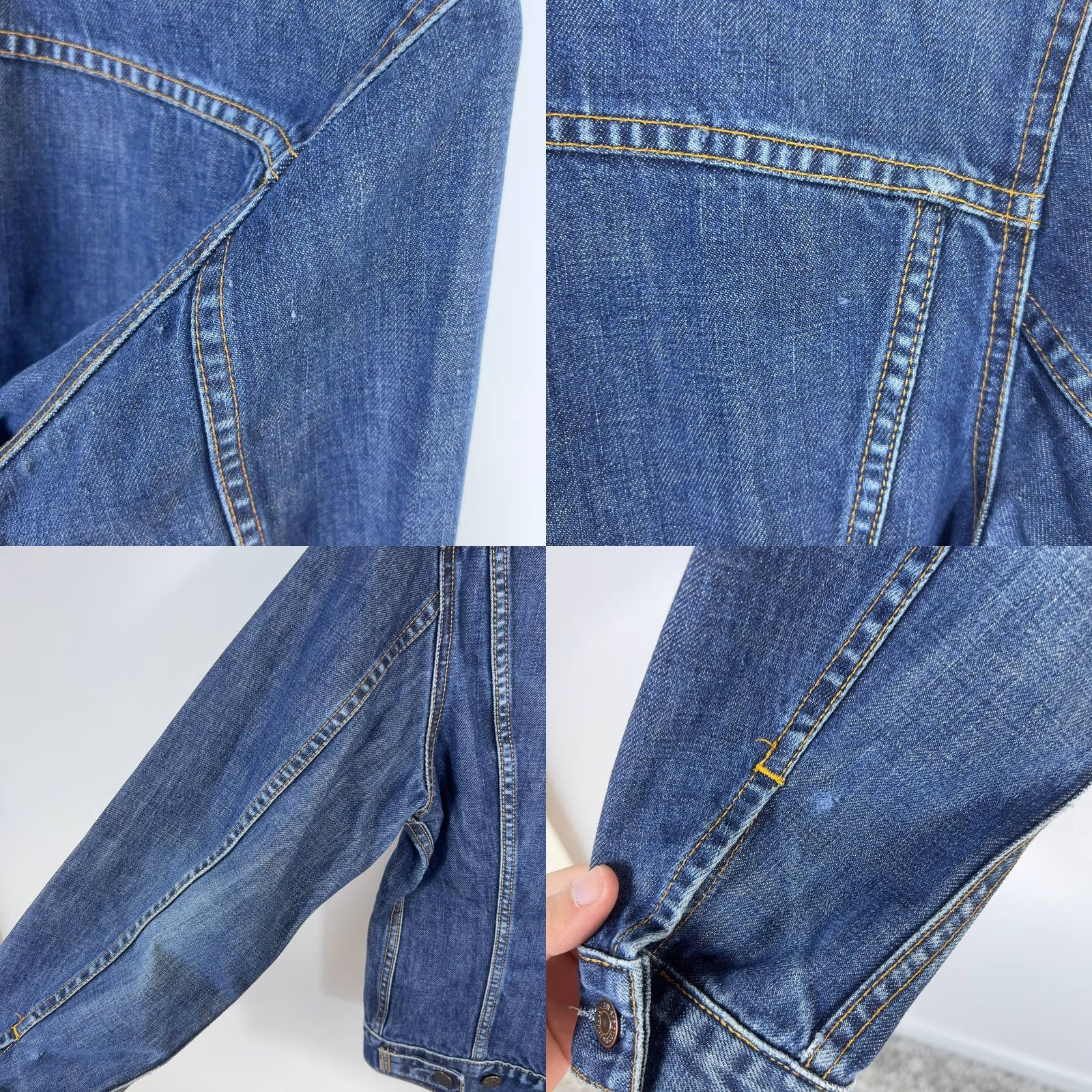 Levi's Levi’s Denim Jacket Women’s M Blue Long Sleeve Jacket Regular Fit Spring Fall Winter Size M / US 6-8 / IT 42-44 - 8 Thumbnail