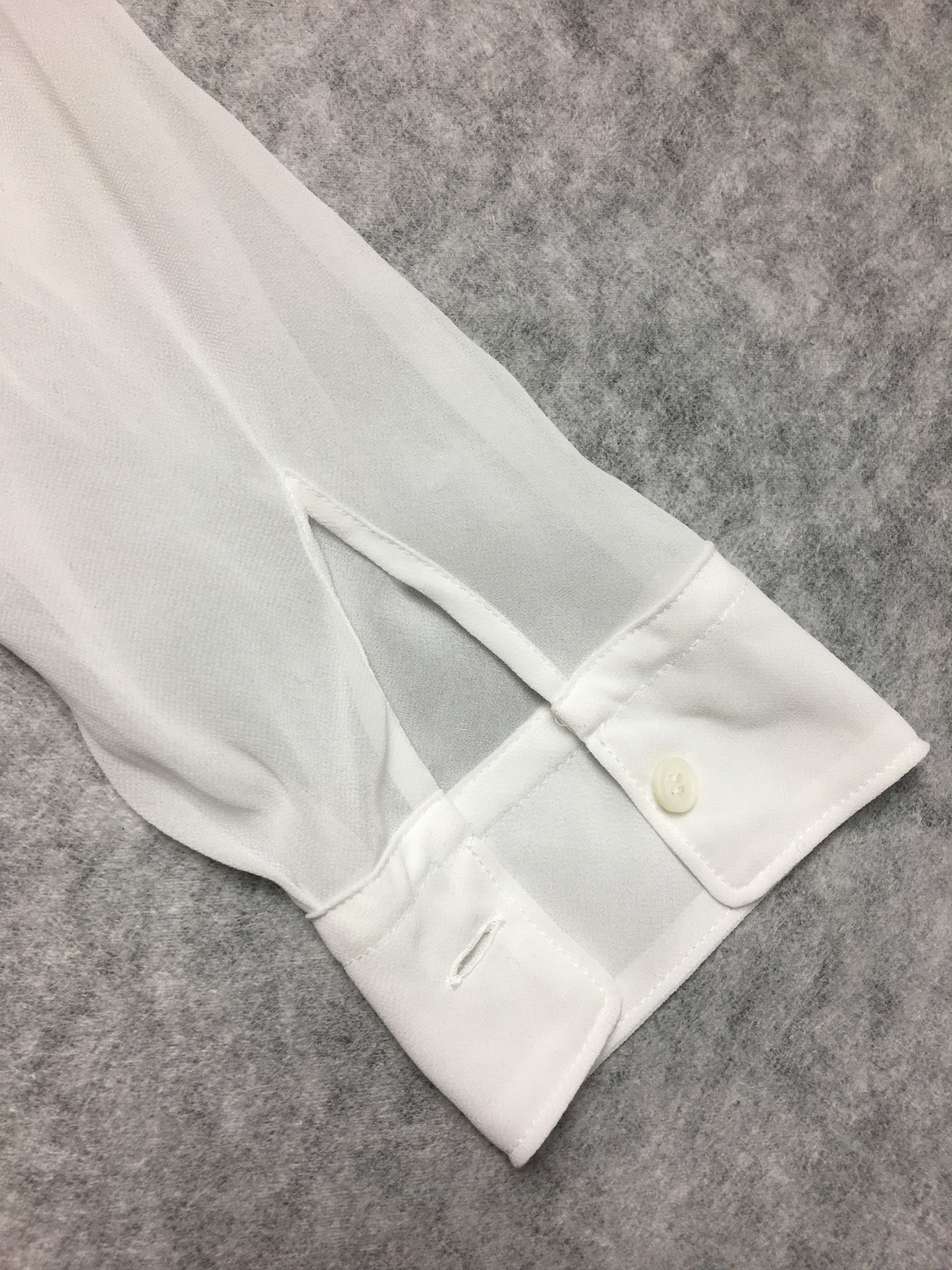 Comme des Garcons COMME des GARCONS Bias Ruffled Blouse Shirt White M Size M / US 6-8 / IT 42-44 - 9 Thumbnail