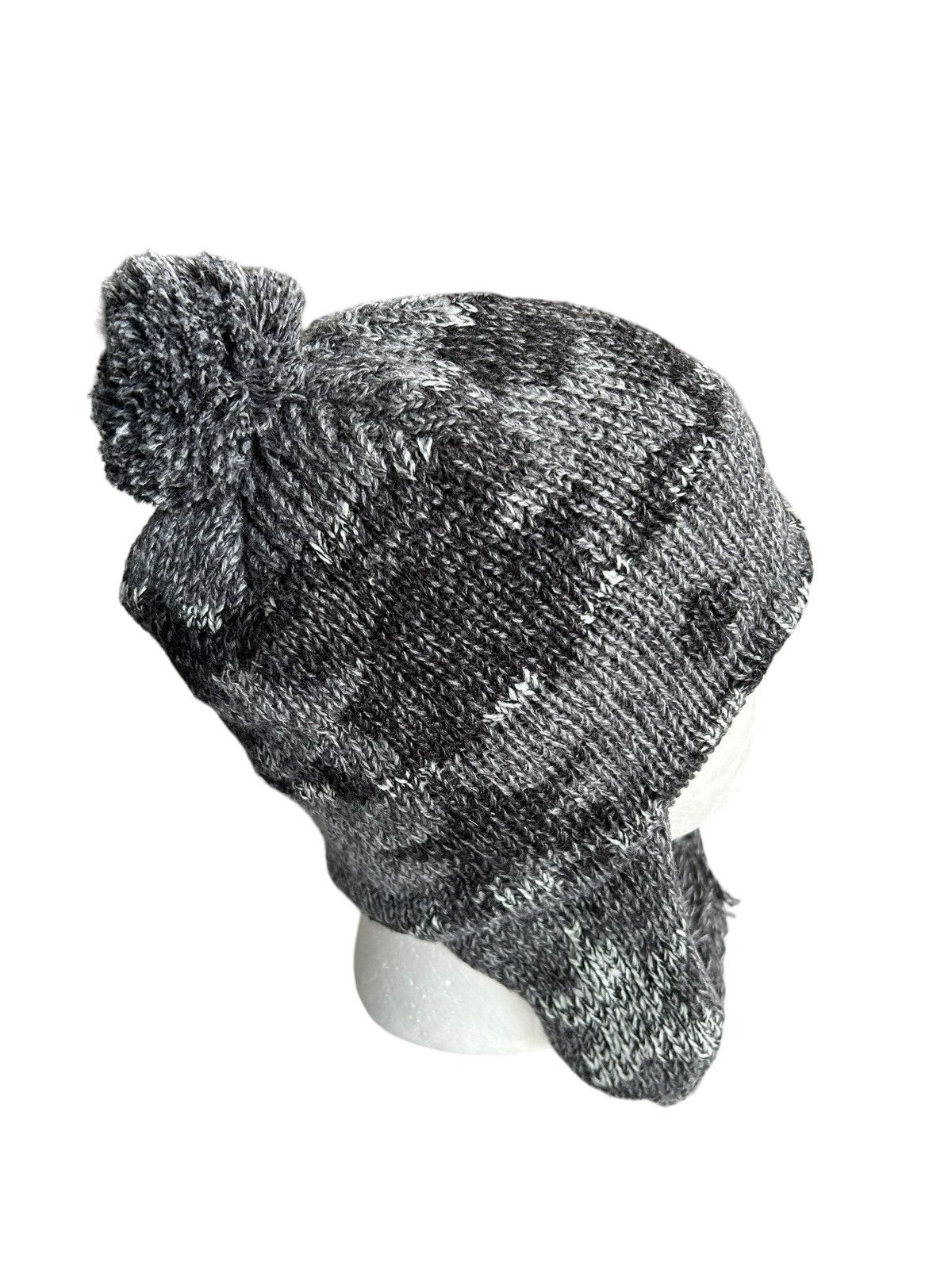 Japanese Brand Handmade Knitted Camo Beanie Hats Size ONE SIZE - 5 Thumbnail