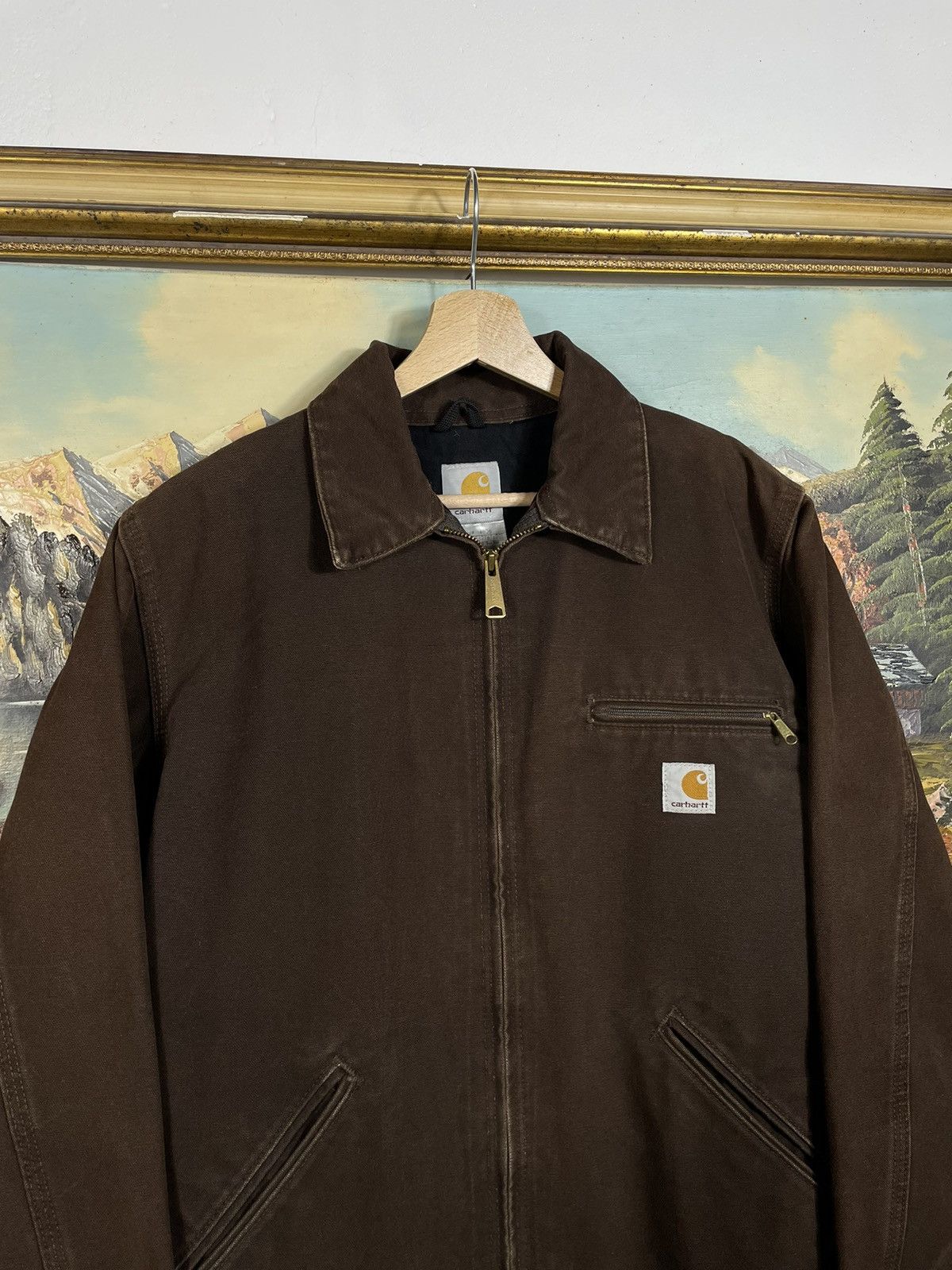 Carhartt Carhartt Retro 00s Denim Jacket Distressed Workwear Skate Size US S / EU 44-46 / 1 - 4 Thumbnail