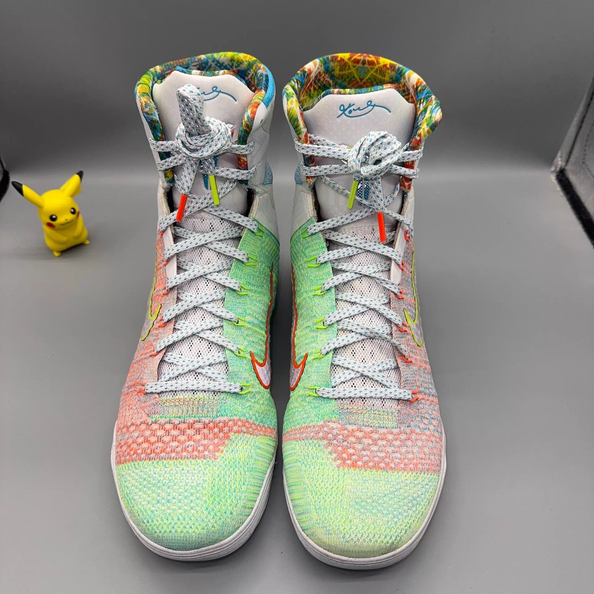 Nike Nike Kobe 9 White/Orange/Green 45 Size US 12 / EU 45 - 2 Thumbnail