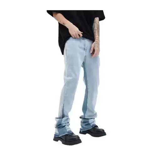 Other Blue Stacked Denim Jeans Size US 30 / EU 46 - 1 Thumbnail