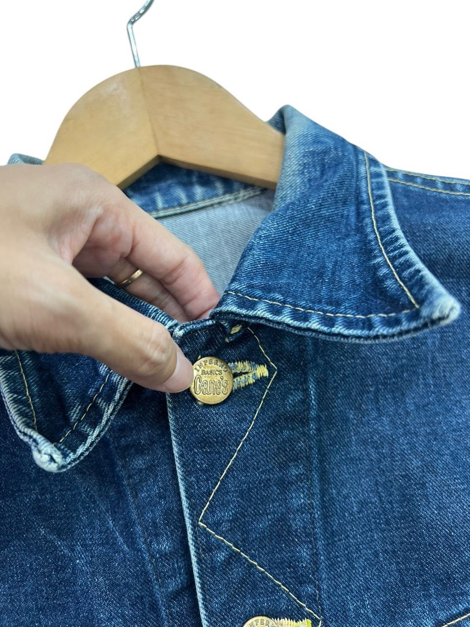 Lee Sugar Cane Lee Rider 101-J Selvedge Men's Denim Trucker Size US M / EU 48-50 / 2 - 7 Thumbnail