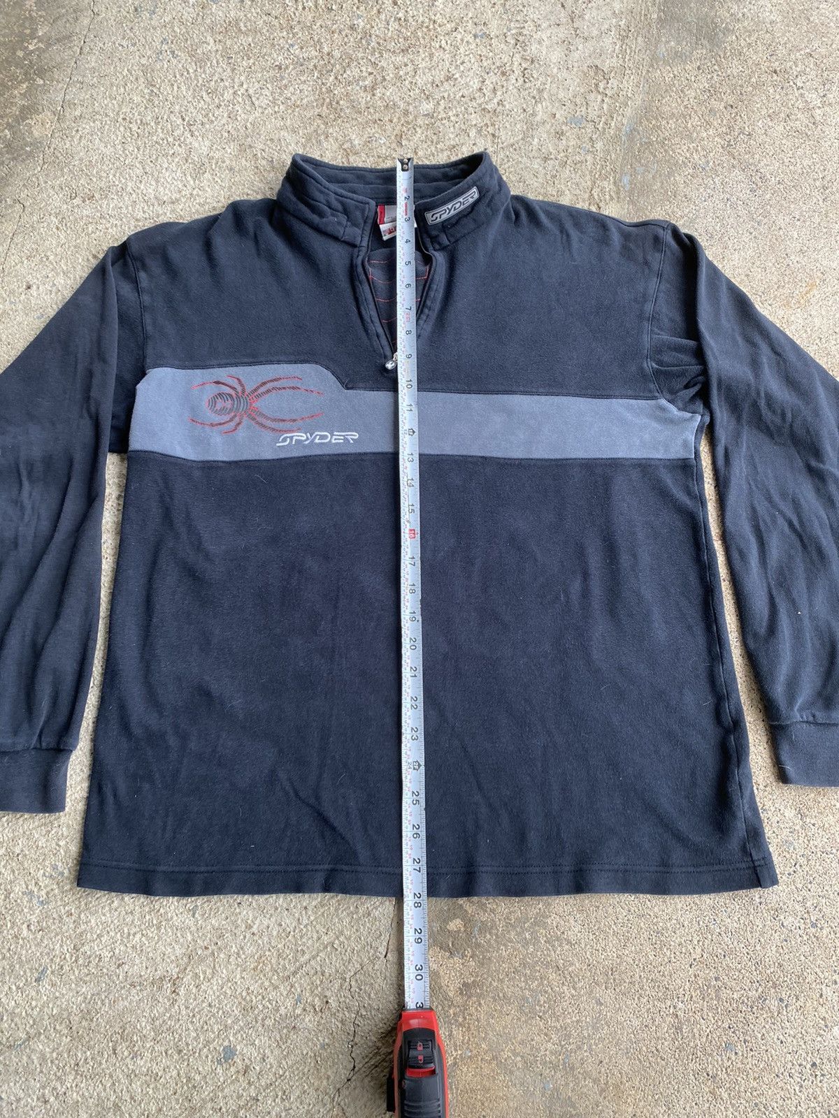 Spyder × Vintage Vintage Y2K Spyder Web Half Zip Pullover Longsleeve Shirt Size US L / EU 52-54 / 3 - 7 Thumbnail