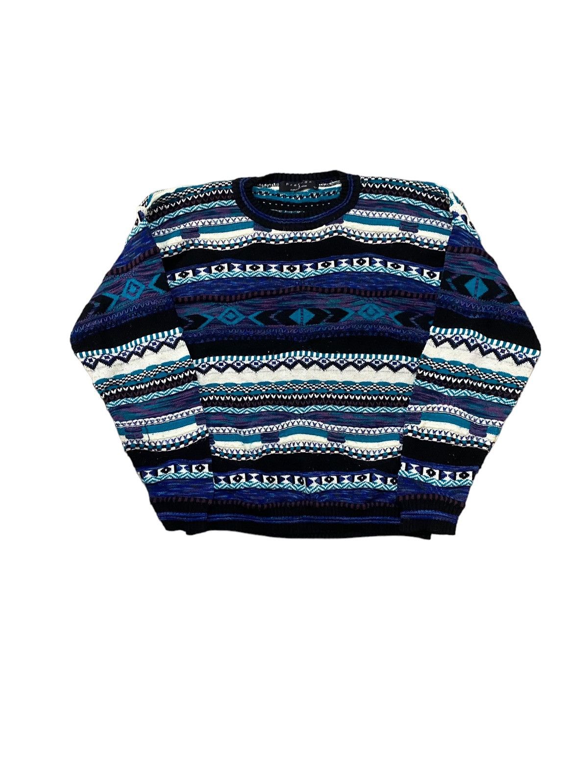 Vintage baggy Coogi style knitwear skater sweater 1990s