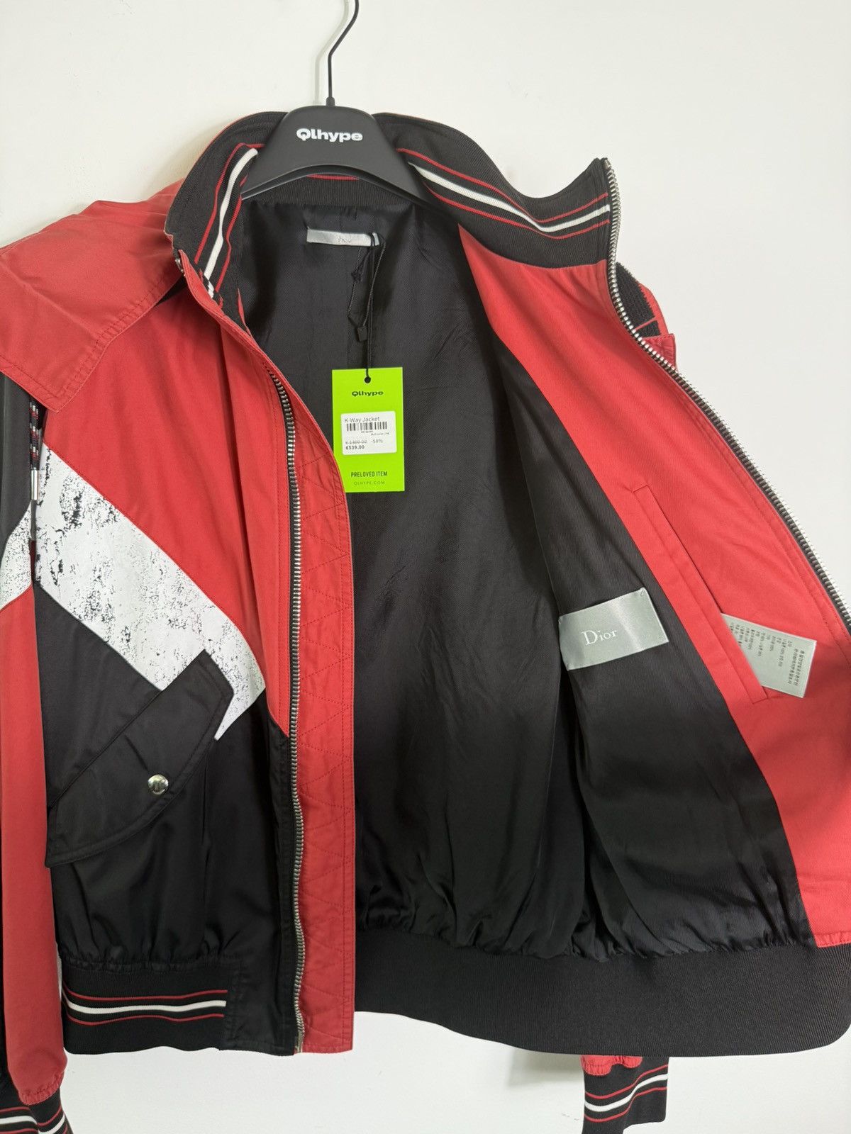 Dior Dior Technical Color-Block Bomber Jacket Red Black White Size US S / EU 44-46 / 1 - 6 Thumbnail