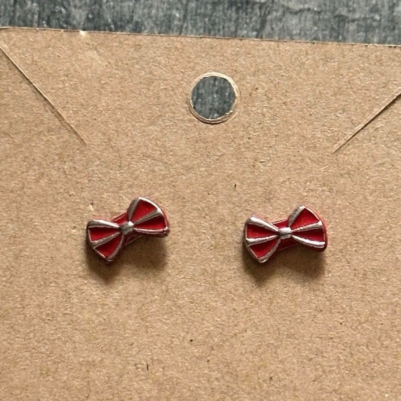 Other doctor who red bow stud earrings Size ONE SIZE - 2 Thumbnail