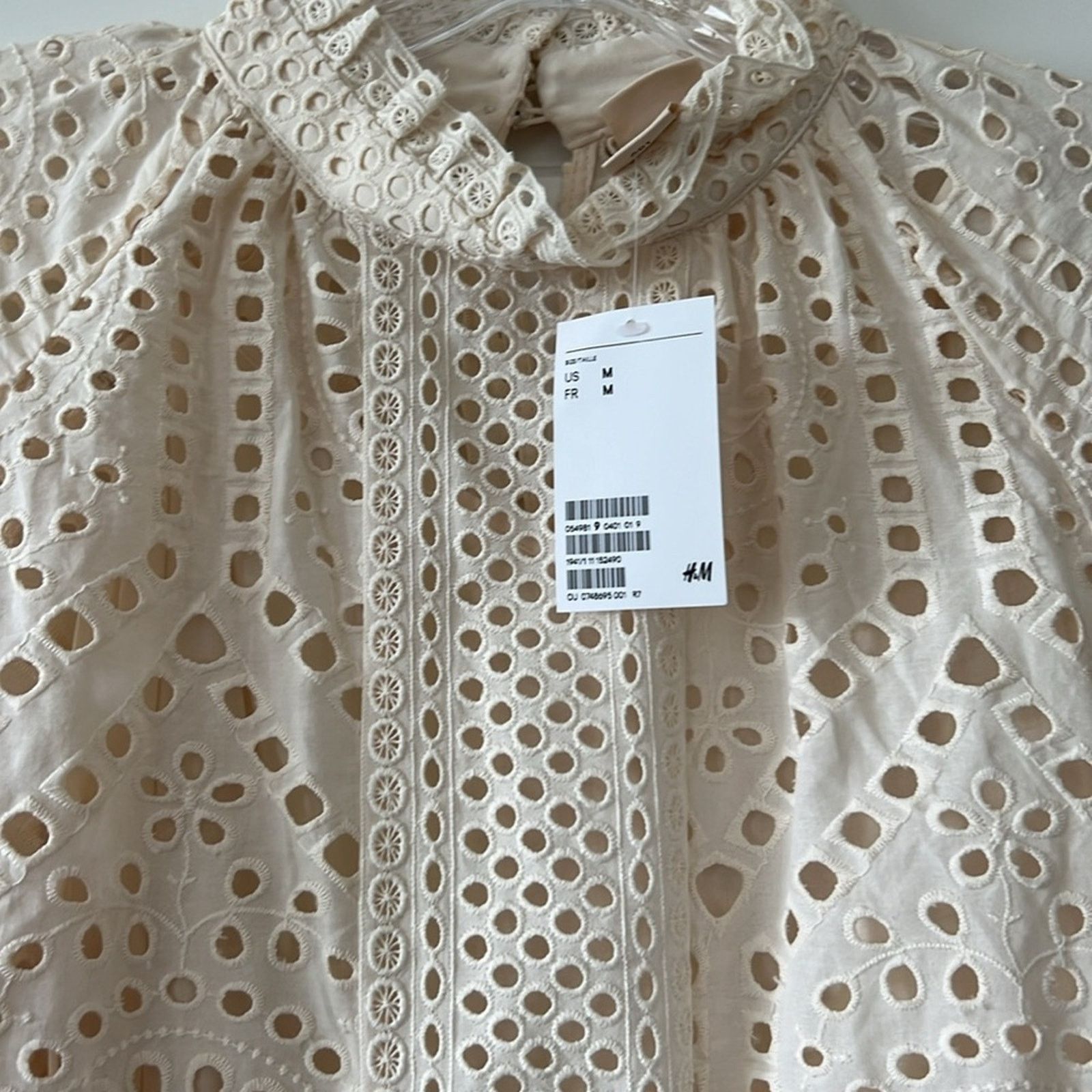 H&M H&M Eyelet long sleeve drop waist tunic dress boho medium Size M / US 6-8 / IT 42-44 - 4 Thumbnail