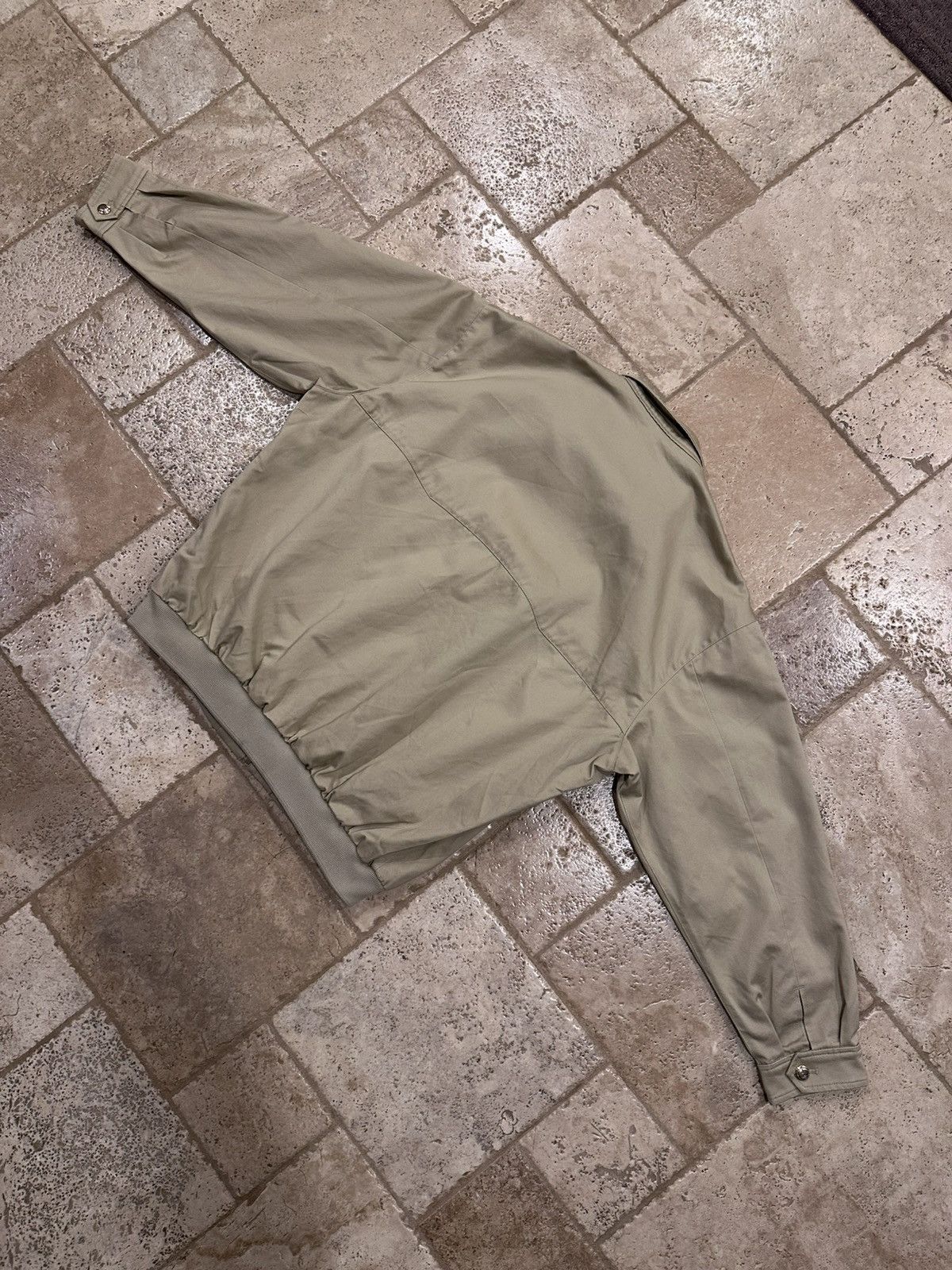 Miu Miu Miu Miu Khaki / Biege Chino Cord Logo Blouson Bomber Jacket Size US M / EU 48-50 / 2 - 14 Thumbnail