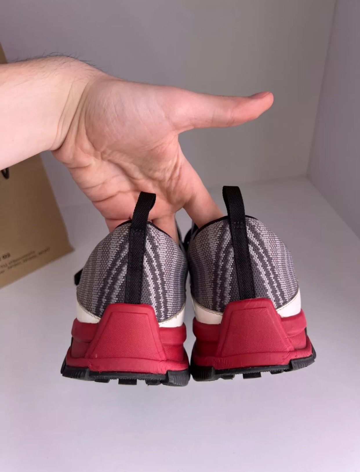 Designer × Prada × Vintage Vintage Prada Cross Section Slip-On Sneakers Size US 8 / EU 41 - 16 Thumbnail