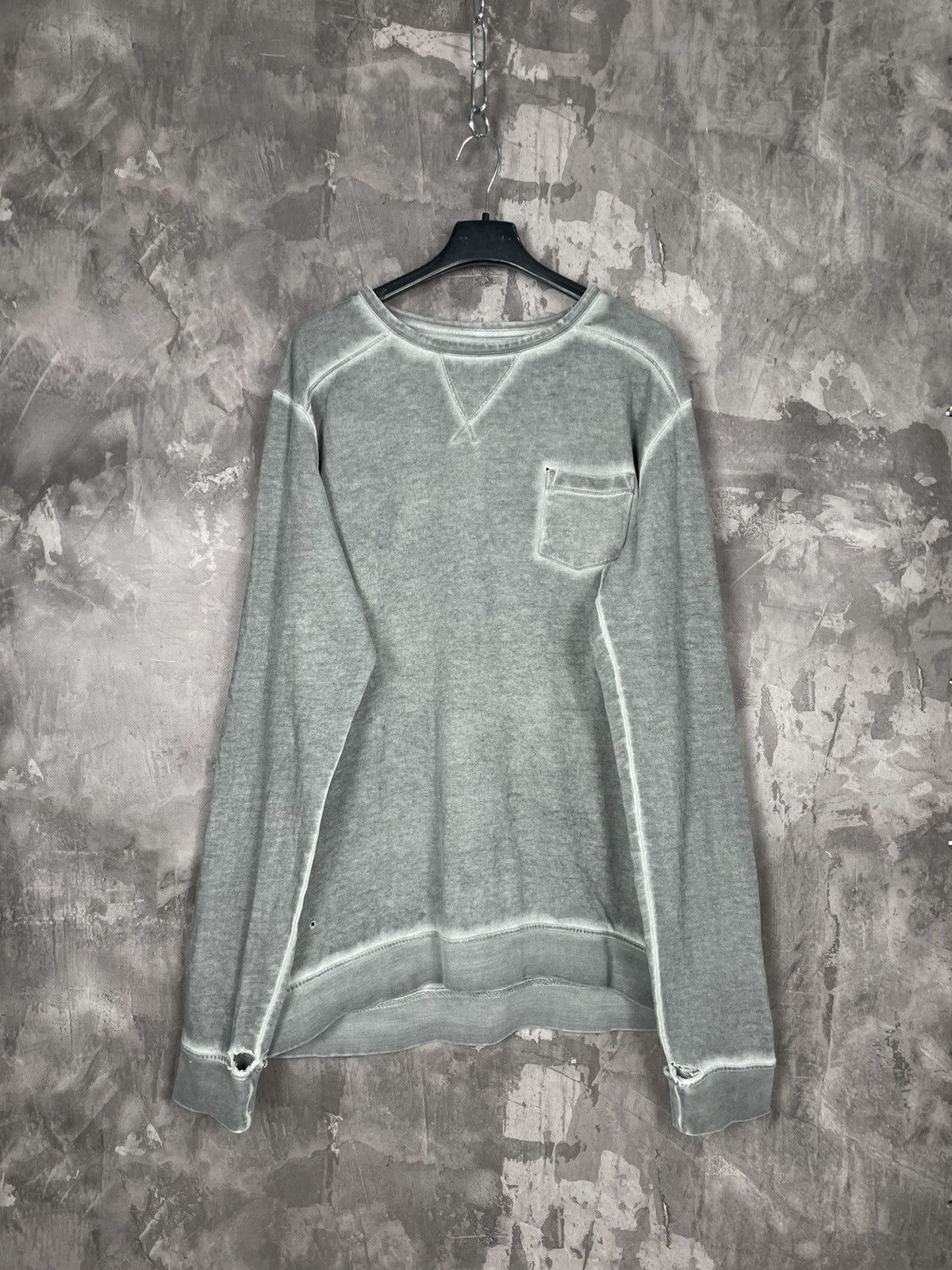 Japanese Brand Vintage 90s Archival Distressed Faded Japanese Long sleeve Size US L / EU 52-54 / 3 - 1 Thumbnail