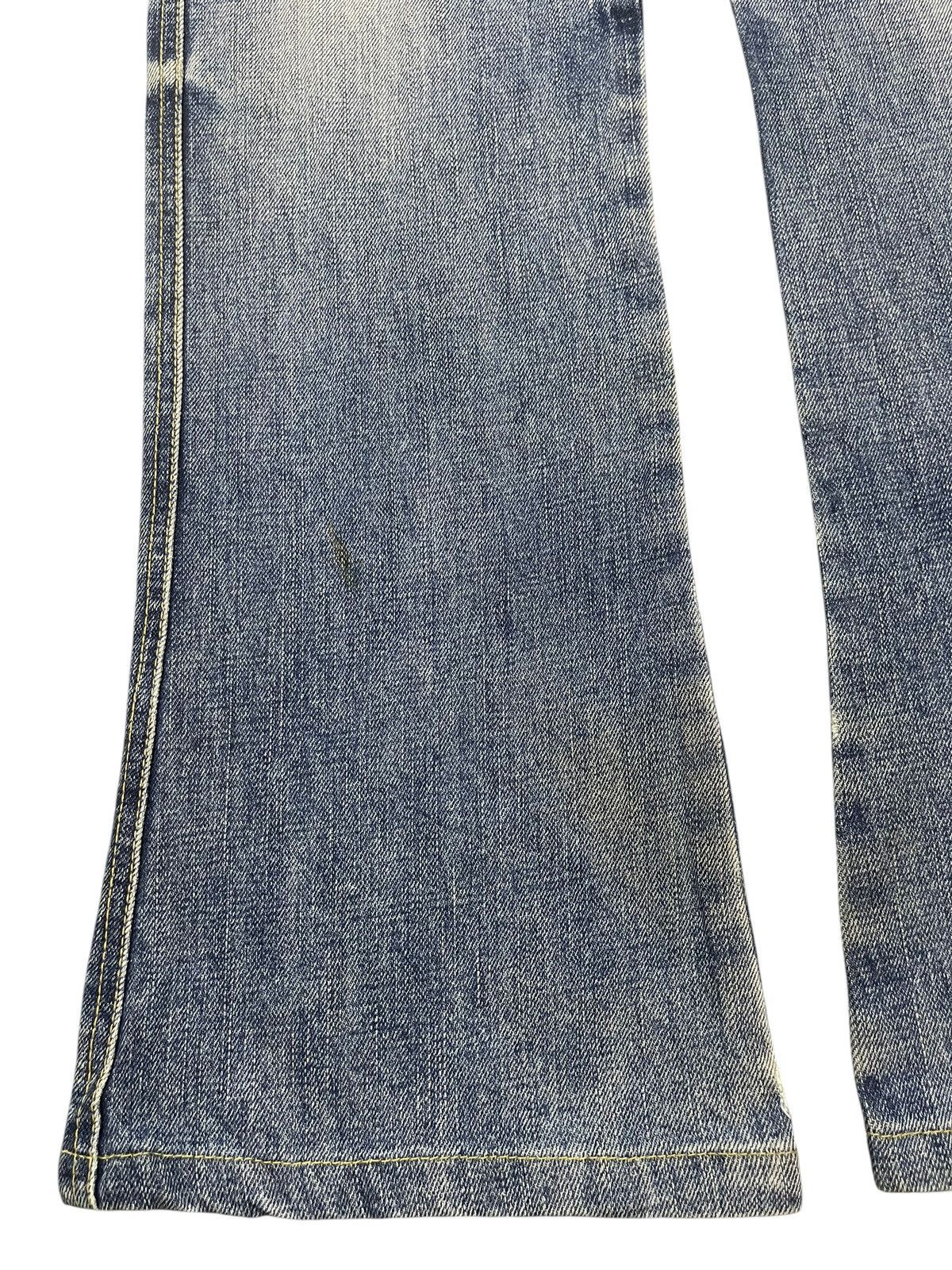 If Six Was Nine Vintage Japanese Brand Faded Wash Style Distress Flare Jeans Size US 30 / EU 46 - 7 Thumbnail
