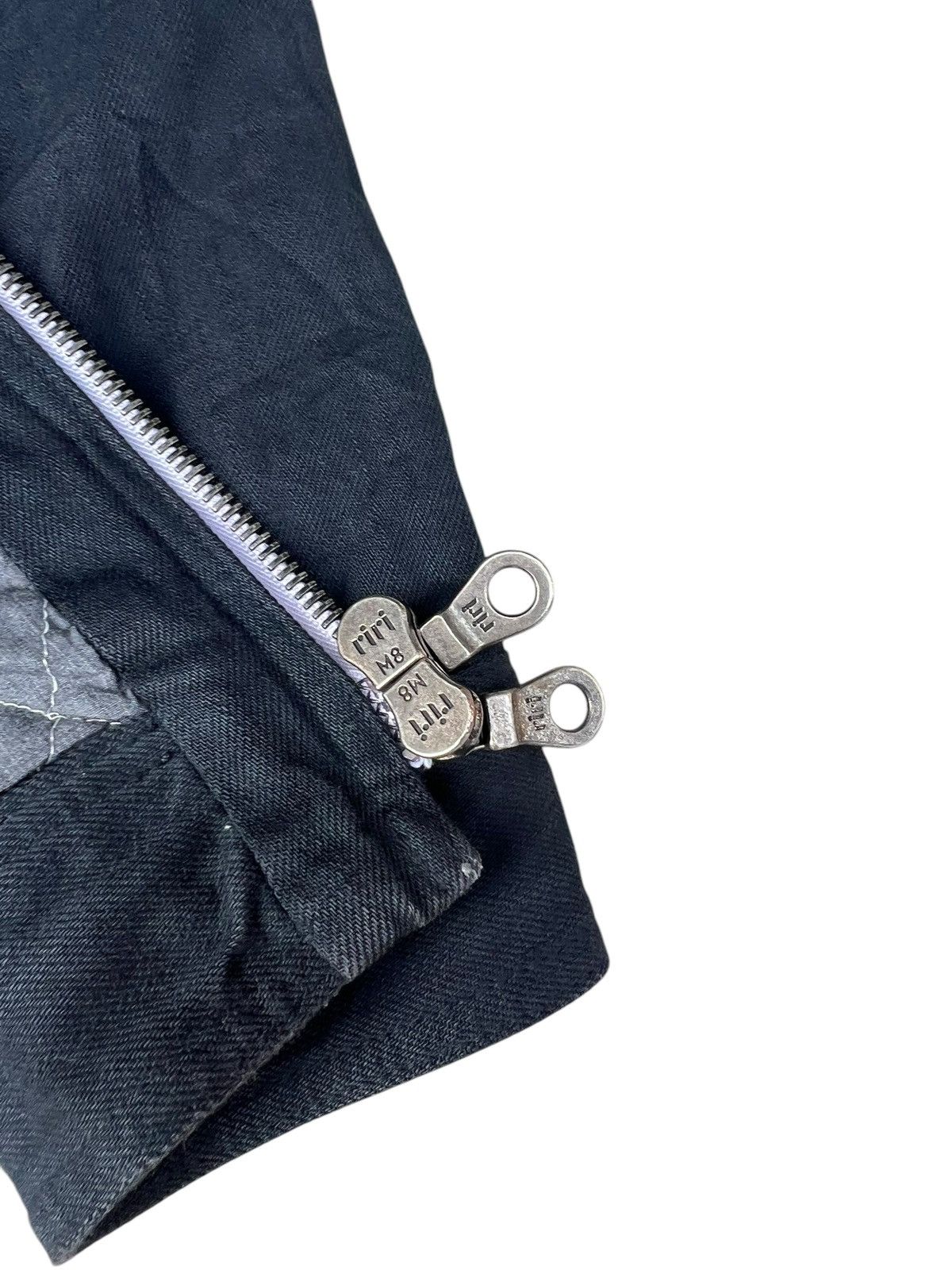 Japanese Brand PARANOID Japan RiRi Zip Quilted Lined Trucker Denim Jacket Size US M / EU 48-50 / 2 - 13 Thumbnail