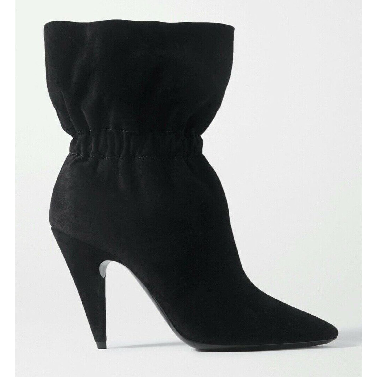 Yves Saint Laurent Saint Laurent YSL Etienne 95 Black Suede Runway Elastic Size US 12 / IT 42 - 3 Thumbnail