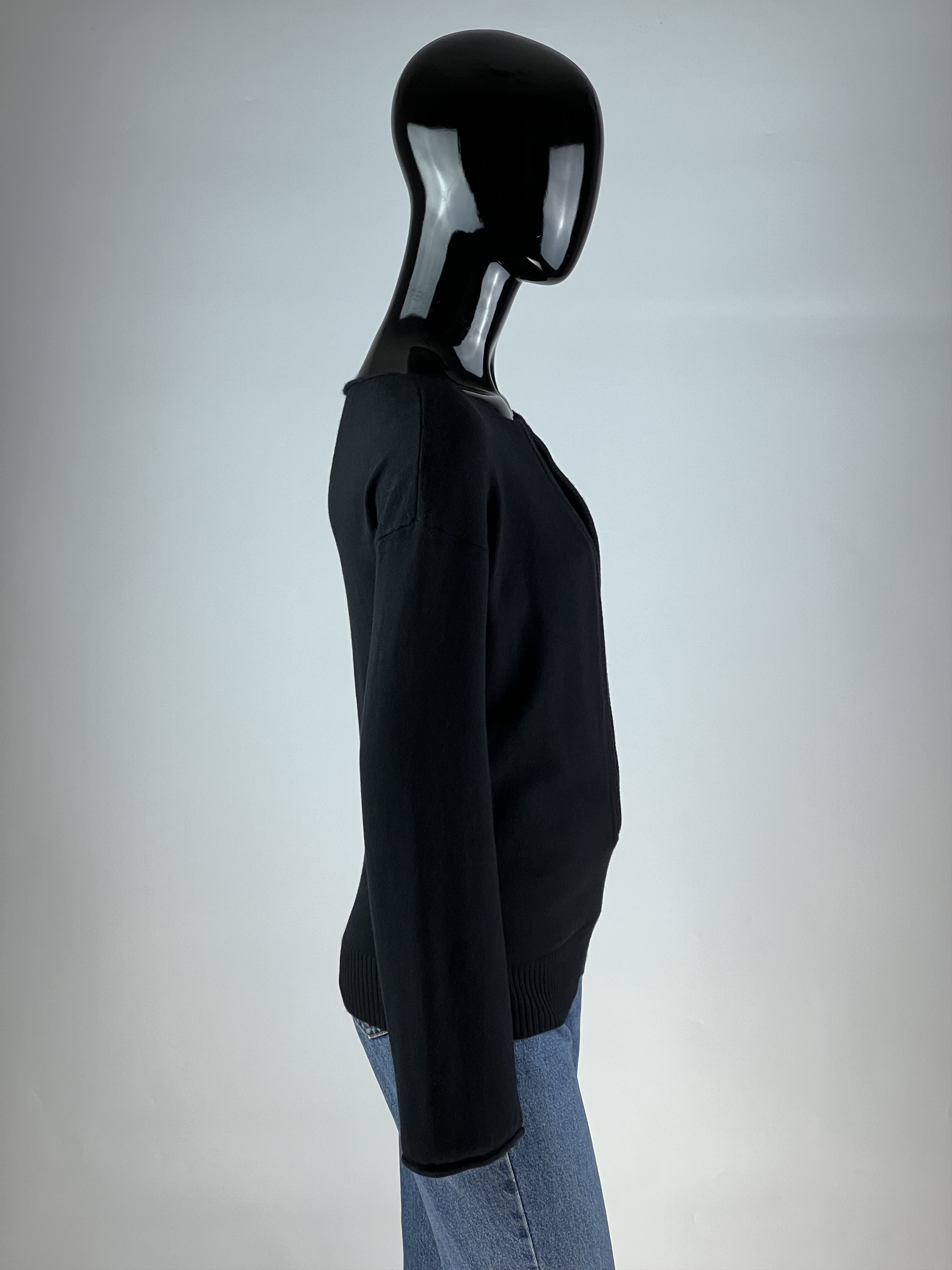 Joseph Joseph Black Silk and Cashmere Sweater Size S Size S / US 4 / IT 40 - 2 Thumbnail