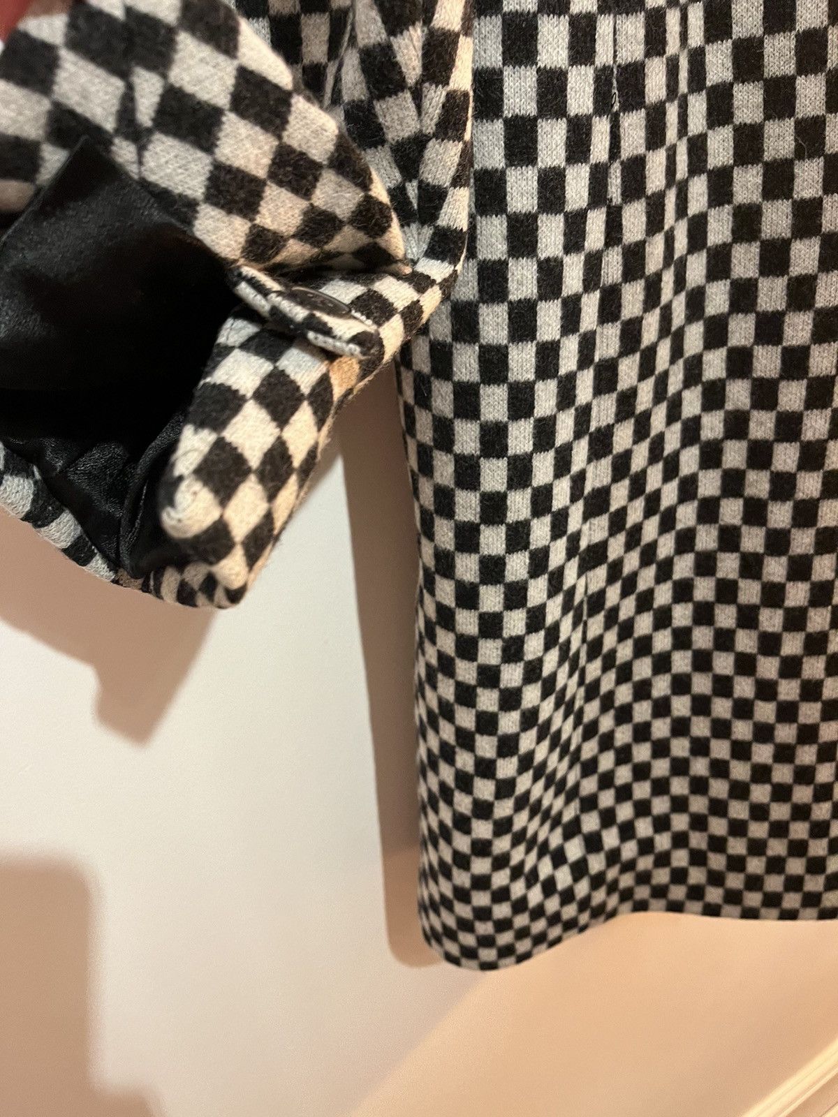Haider Ackermann Fall 2015 WFS/Unisex Checkerboard Overcoat Size US S / EU 44-46 / 1 - 5 Thumbnail