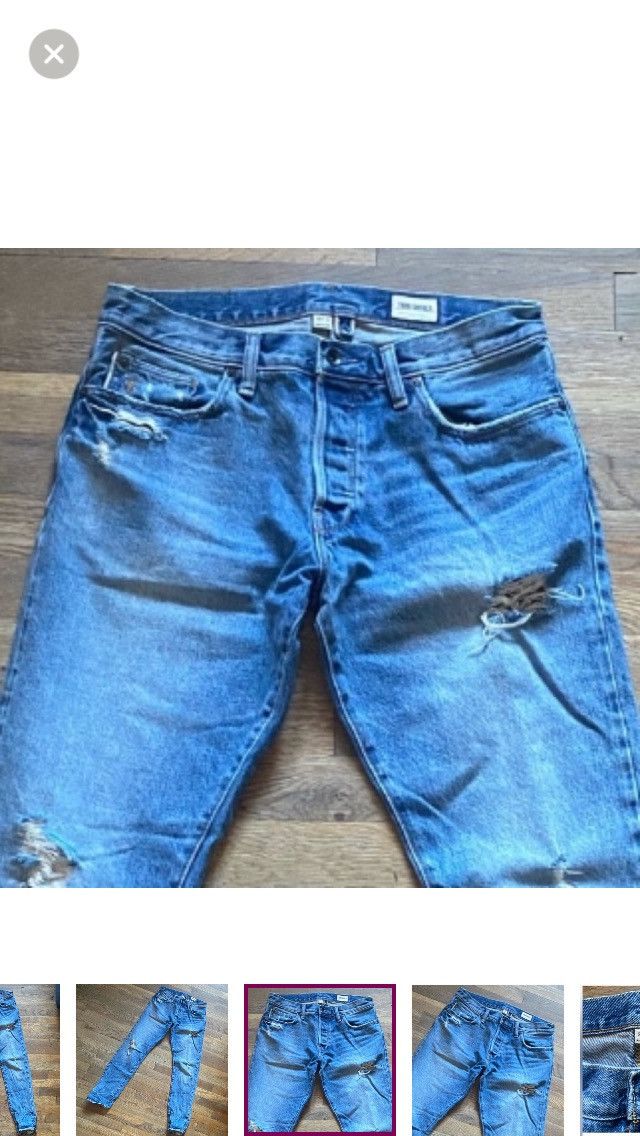 Todd Snyder Todd Snyder Slim Selvedge Japanese Jean in Destroyed Wash Size US 30 / EU 46 - 4 Thumbnail