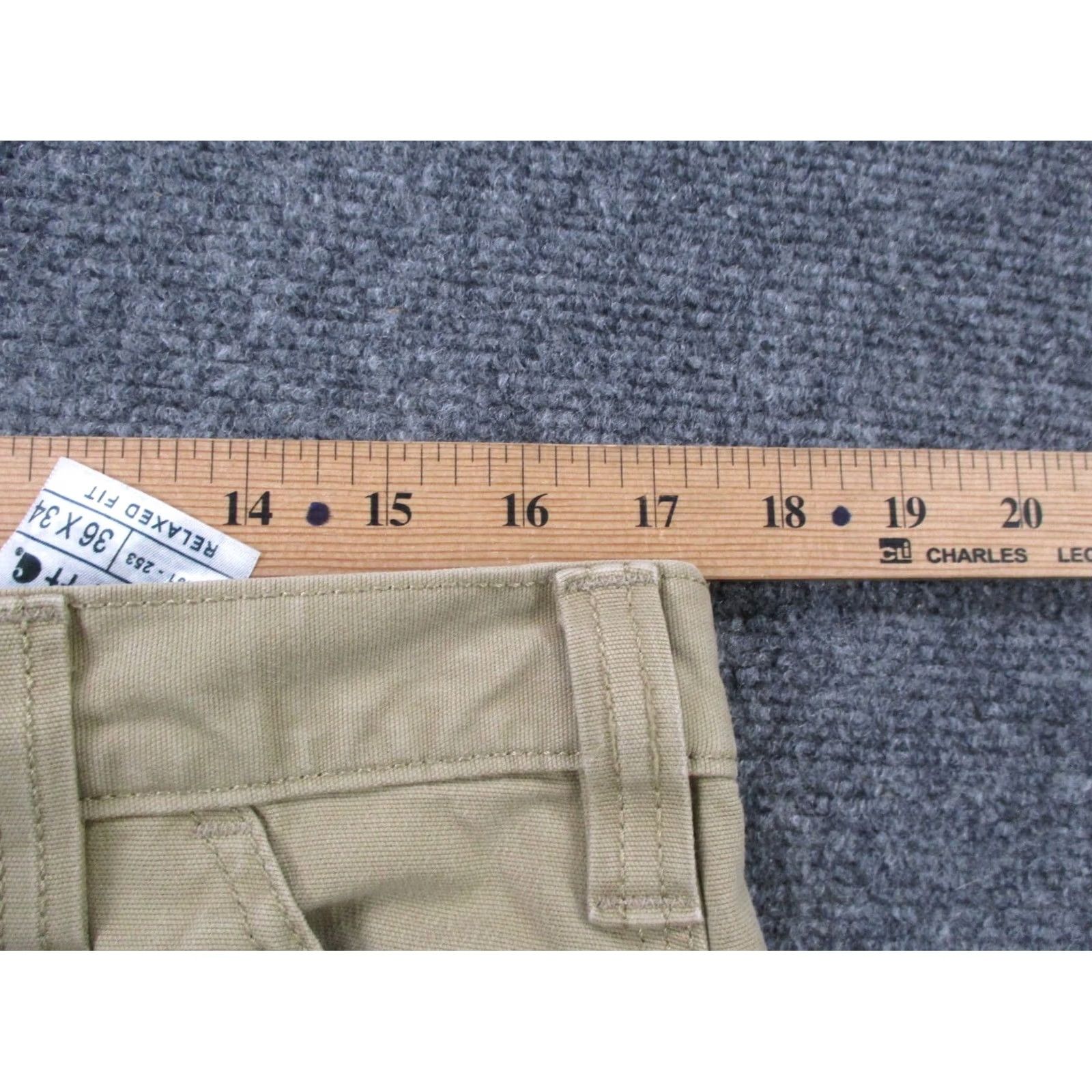 Carhartt Carhartt Pants Mens 36 X 34 Beige Khaki Relaxed Fit Canvas Utility Workwear Pants Size US 36 / EU 52 - 6 Thumbnail