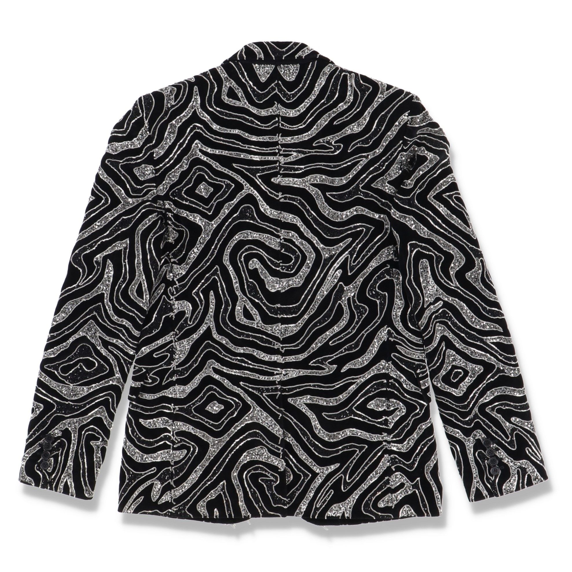 Saint Laurent Paris FW15 Runway Zebra Sequin Embellished Blazer Size US S / EU 44-46 / 1 - 15 Thumbnail