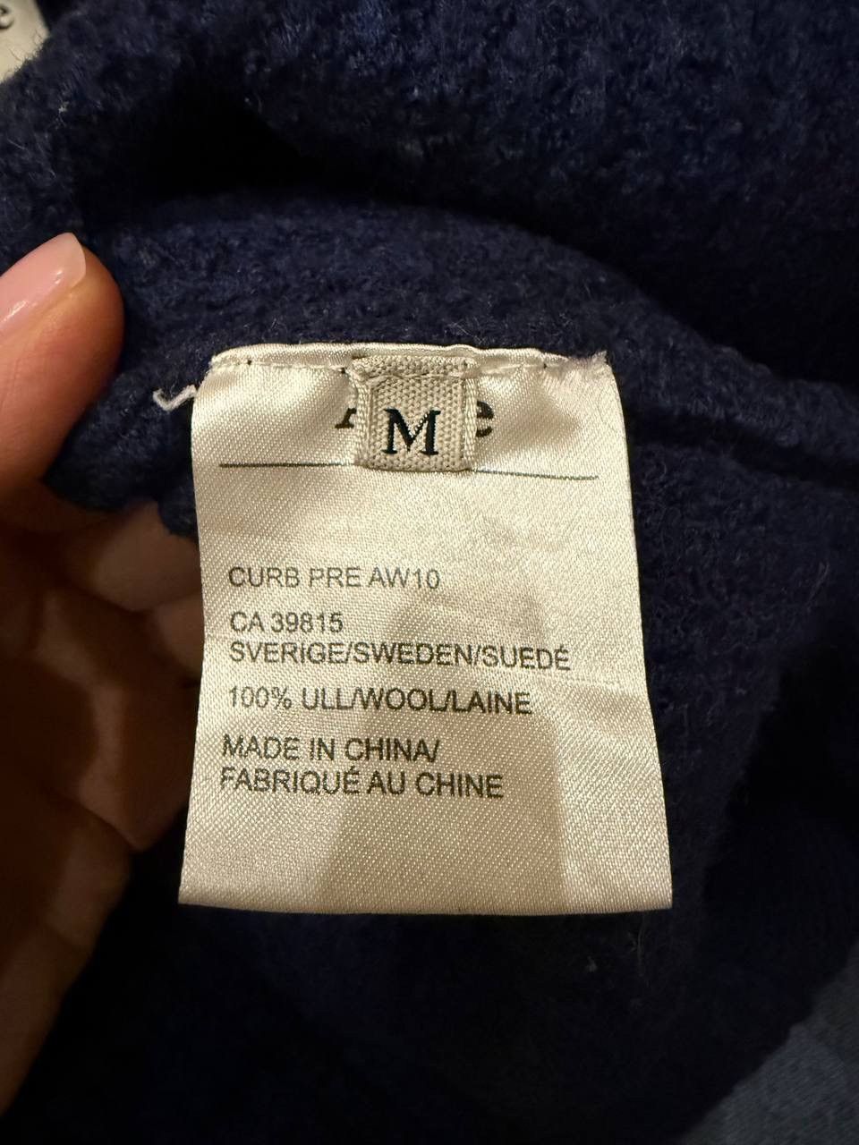 Acne Studios ACNE STUDIOS Knitted Cardigan Dark Blue Size M Size US S / EU 44-46 / 1 - 5 Thumbnail