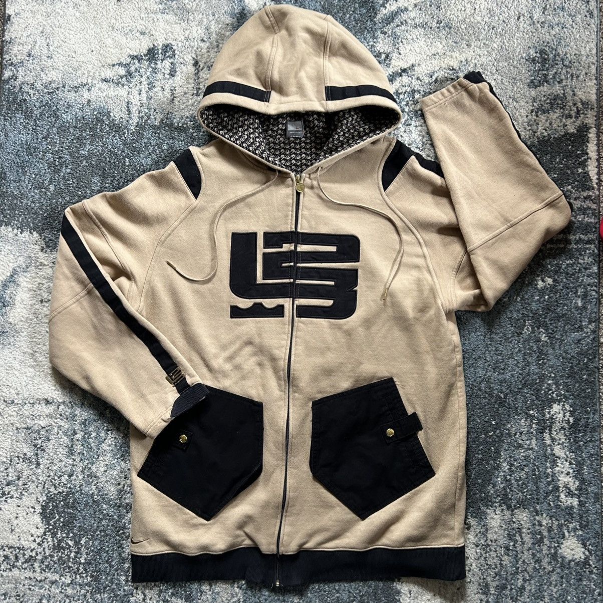 Vintage 2003 NiKE AiR ZOOM GENERATiON LeBron James YKK ZiP UP HOODiE Size US XL / EU 56 / 4 - 2 Thumbnail