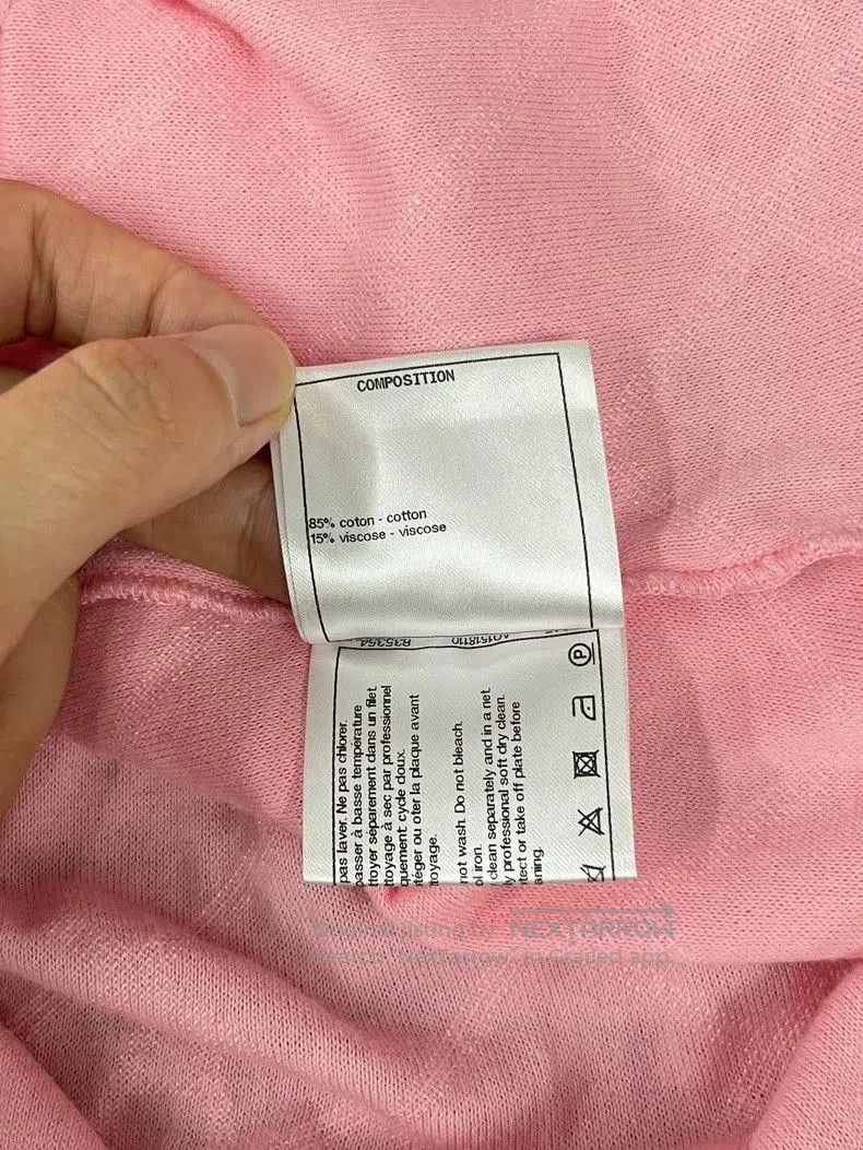 Chanel Chanel Pink Quilted Short Sleeve T. Size US XS / EU 42 / 0 - 6 Thumbnail