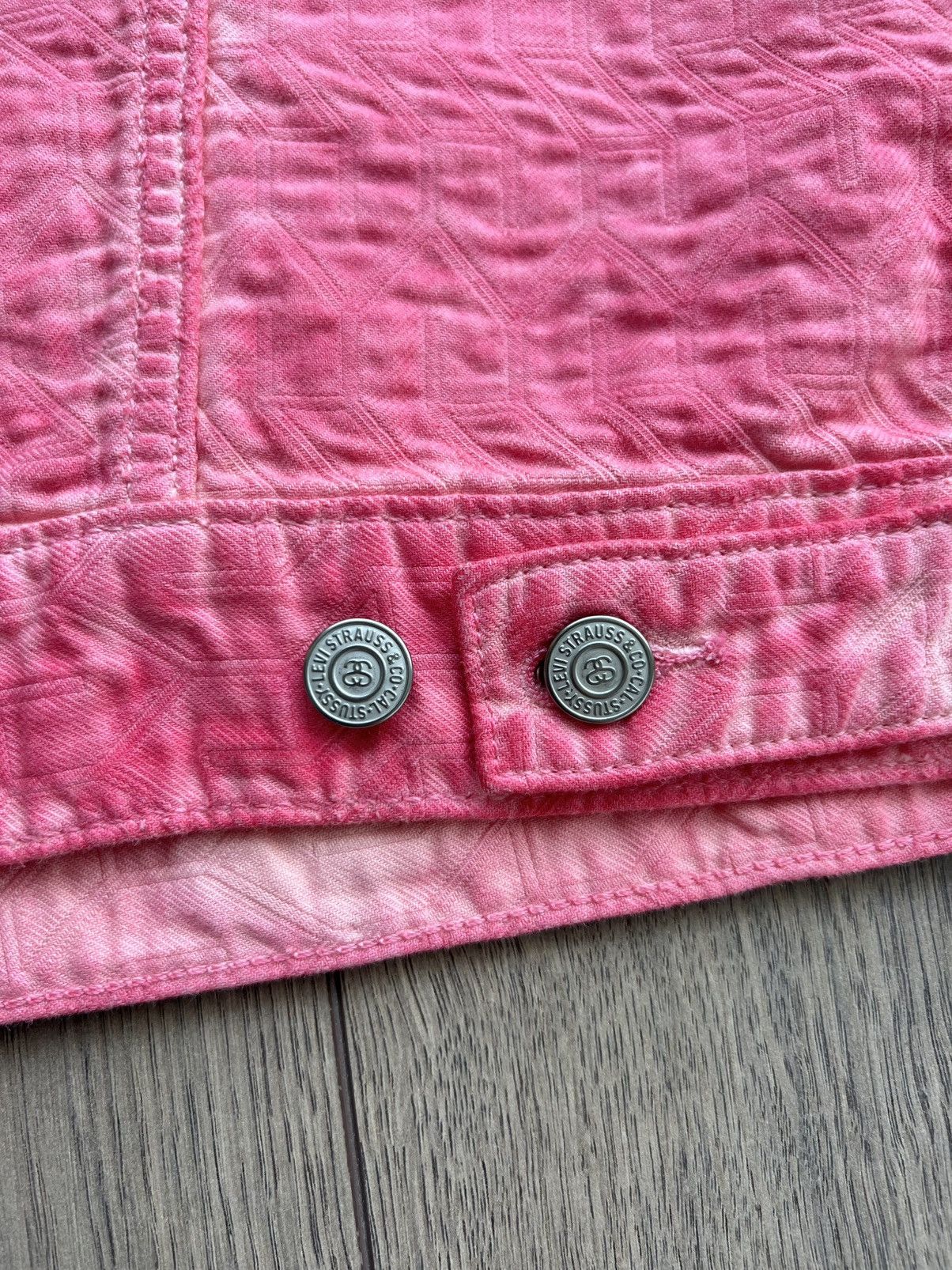 Levi's × Stussy Stussy x Levi’s Jacquard Type 2 Trucker Jacket Pink Medium Size US M / EU 48-50 / 2 - 17 Thumbnail
