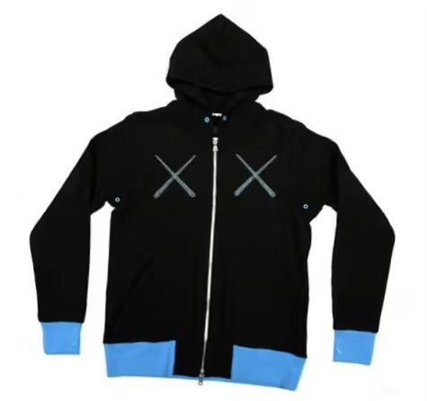 Kaws × Original Fake 🔥OriginalFake 2008 A/W “X Eyes Stripe” Zip Up Hoodie Size US M / EU 48-50 / 2 - 1 Thumbnail