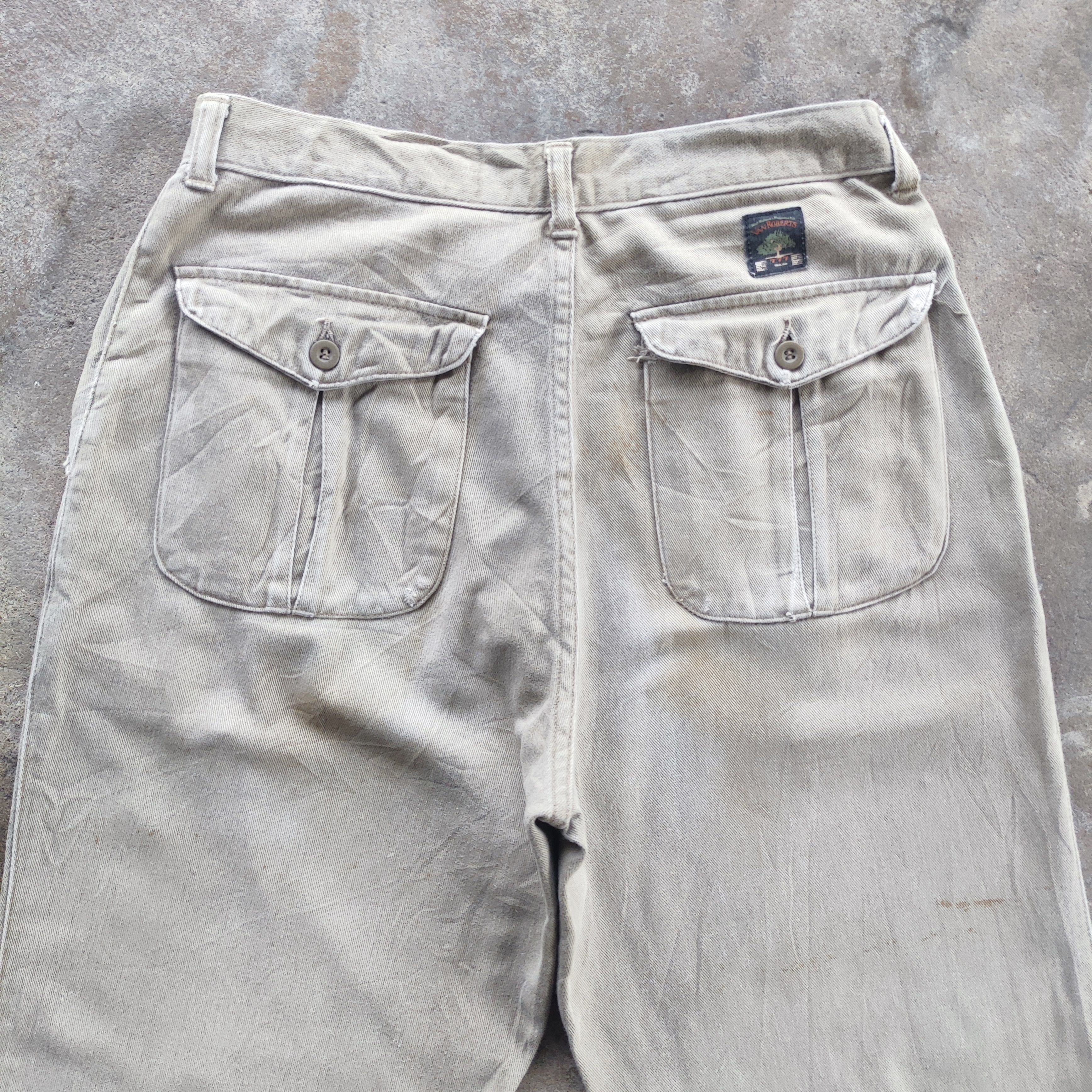 Japanese Brand Vintage Japanese Brand Straight Cut Ripped Pants Size US 28 / EU 44 - 8 Thumbnail