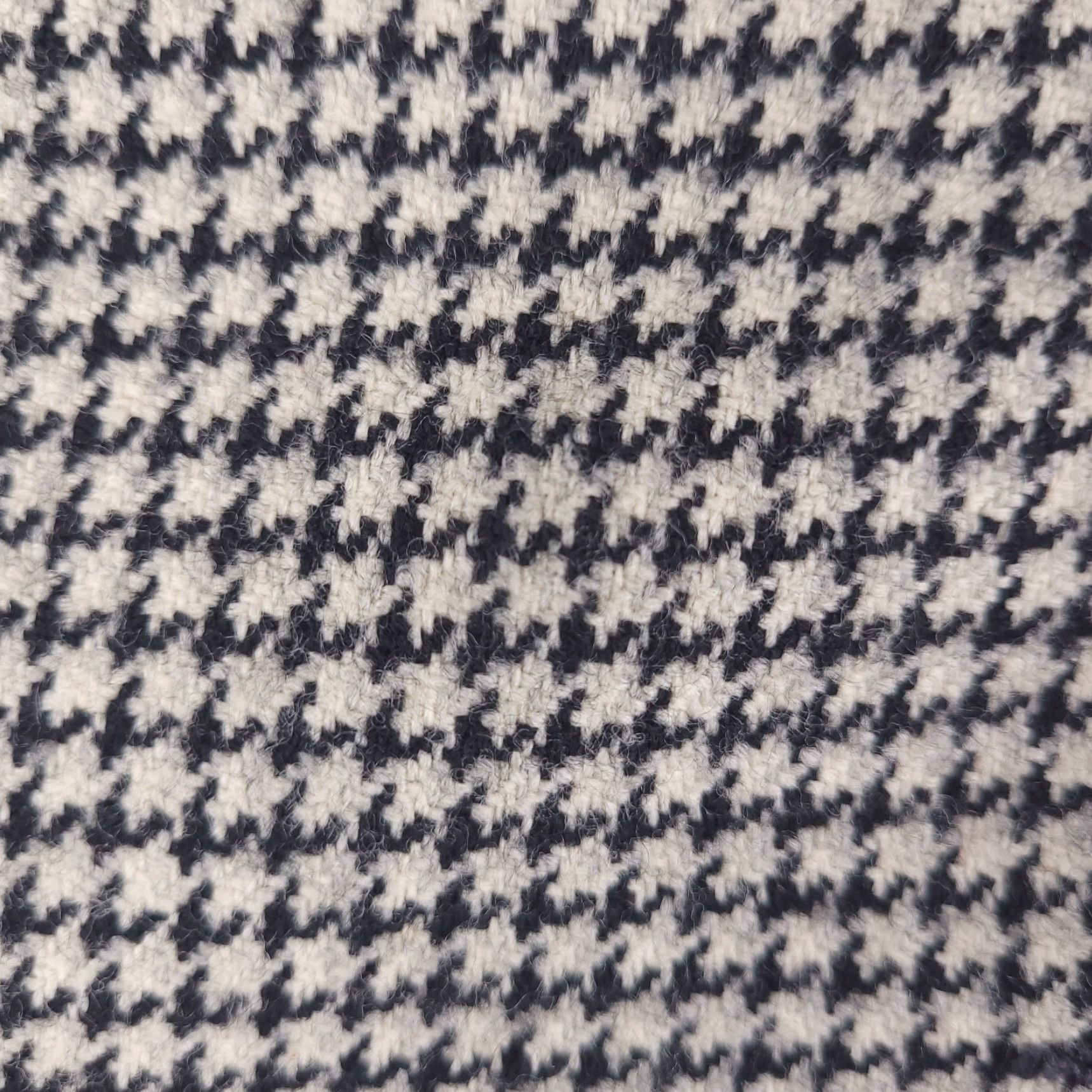 Vintage VINTAGE Jacket Womens 10 Houndstooth Cashmere Wool Blend Black White Pea Coat Womens Size L / US 10 / IT 46 - 3 Thumbnail