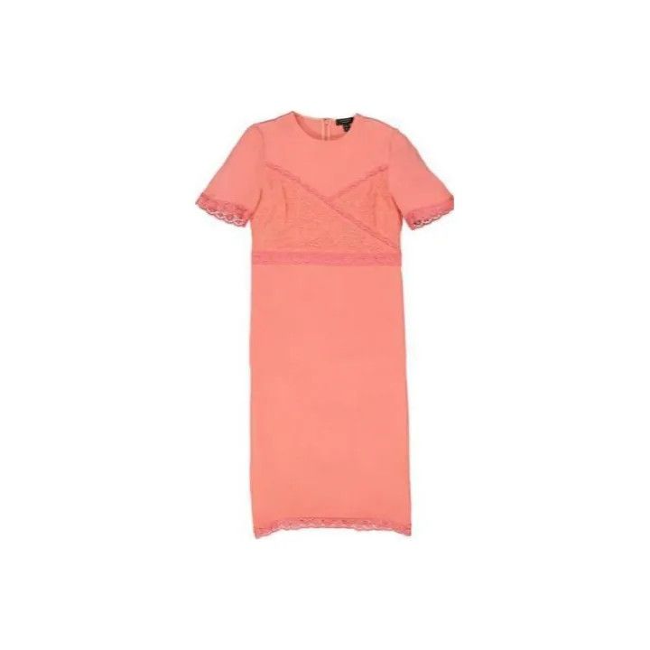 Burberry Pink Short Sleeve Midi Dress 0079