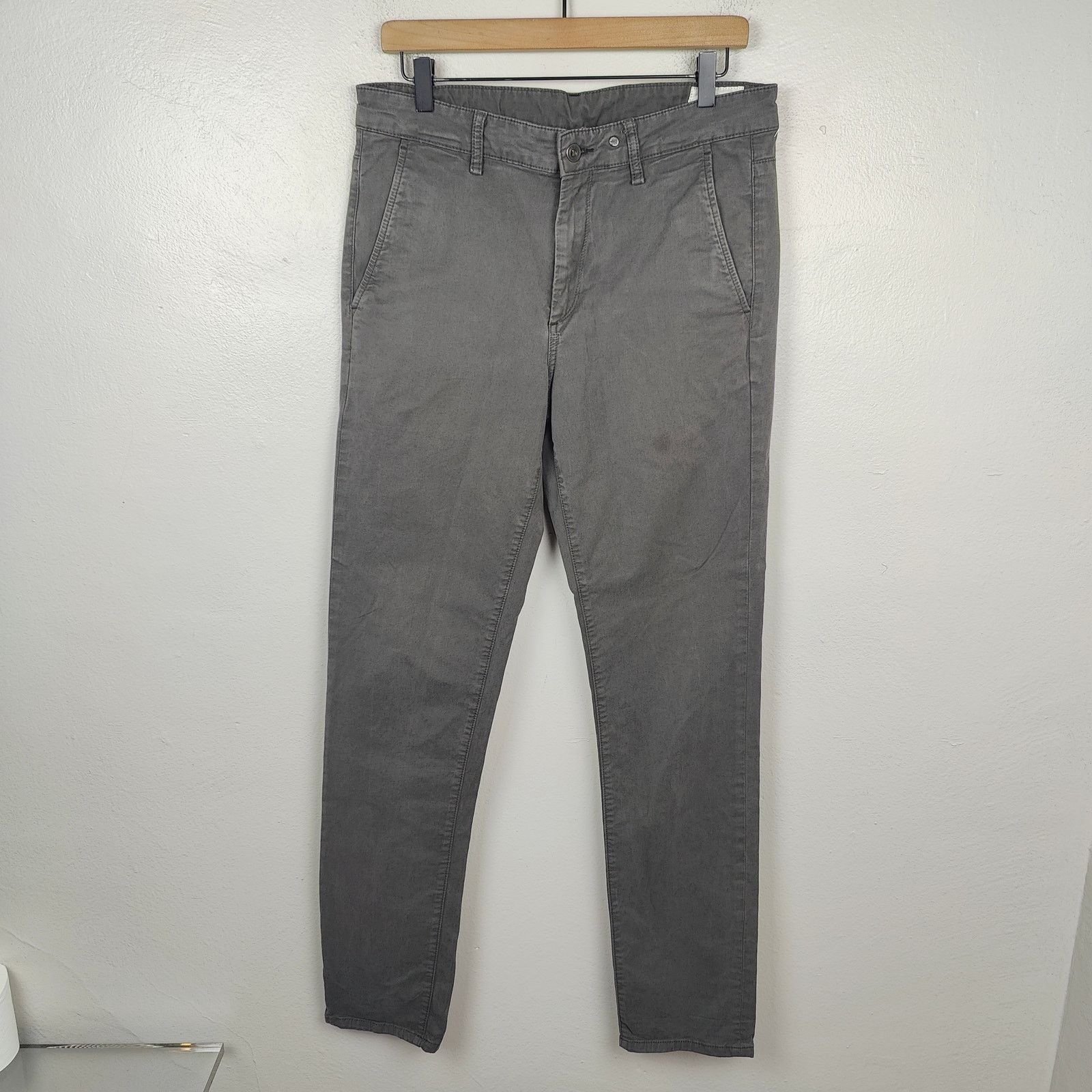 Rag & Bone Rag & Bone Chino Pants Mens 31 Gray Slim Fit Casual Size US 31 - 1 Thumbnail