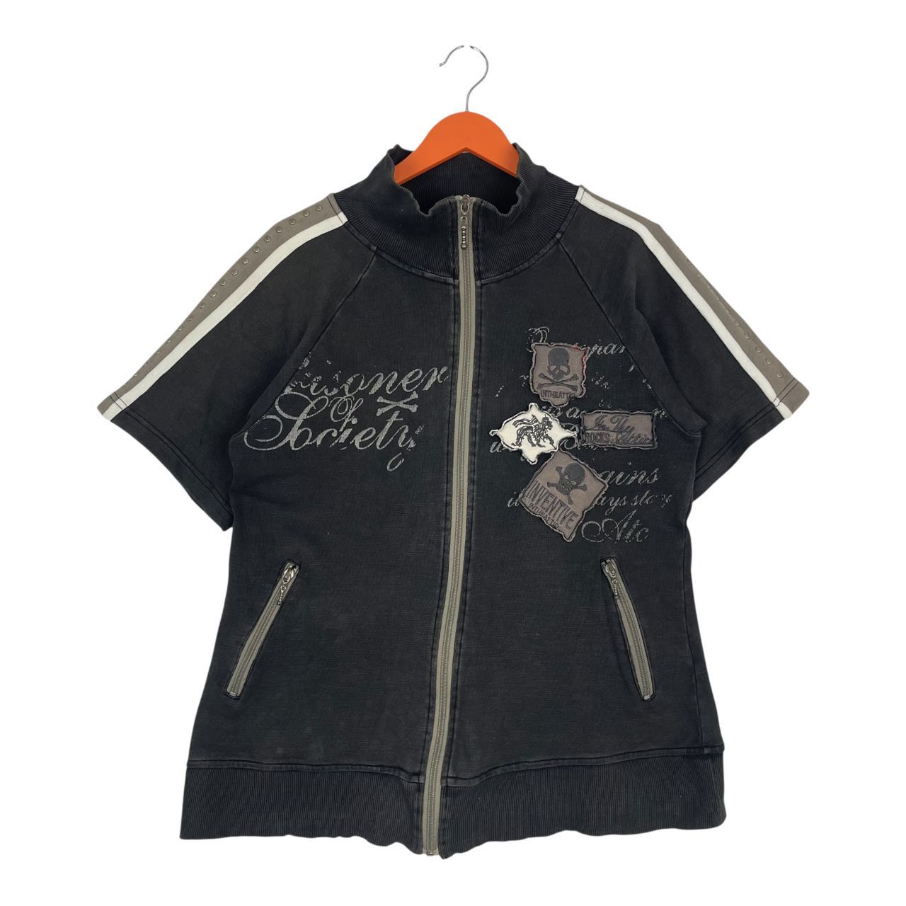 In The Attic Vintage In The Attic Gothic Skull Fullzipper Sweatshirt Size US L / EU 52-54 / 3 - 1 Thumbnail