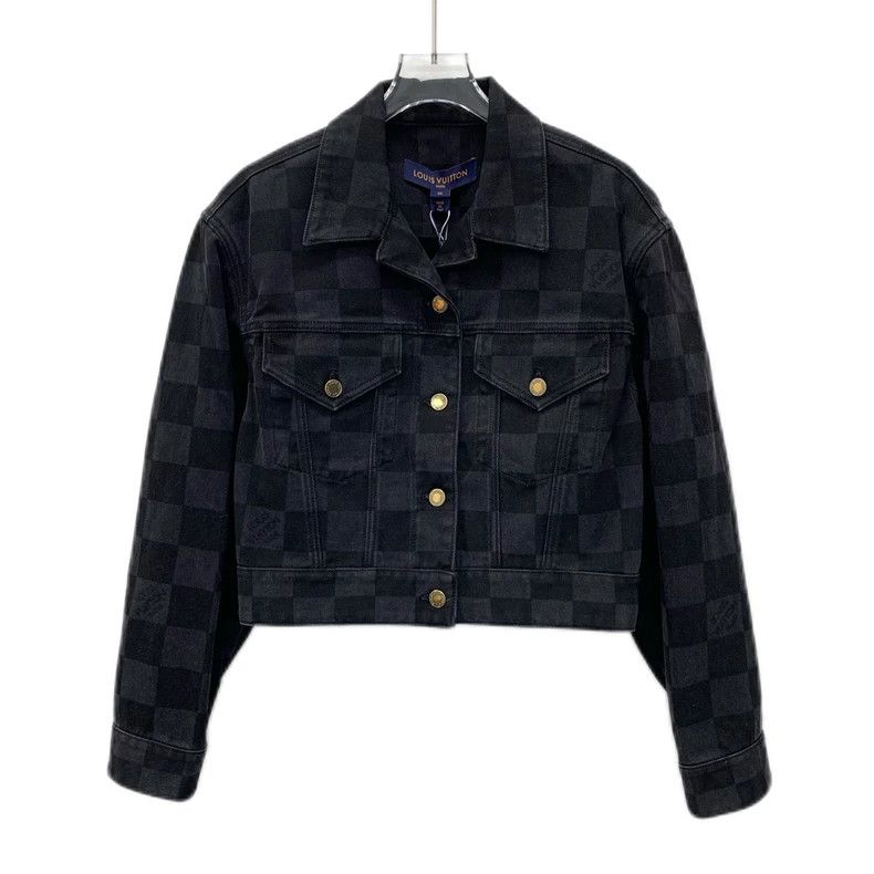 Louis Vuitton Louis Vuitton Black logo checkerboard jacket Size XS / US 0-2 / IT 36-38 - 1 Thumbnail