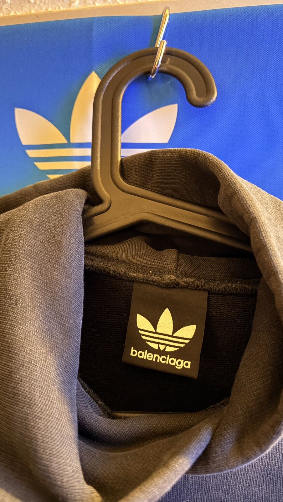 Adidas × Balenciaga Adidas X Balenciaga Trefoil Hoodie Sweatshirt Sz 3 Size US L / EU 52-54 / 3 - 2 Thumbnail