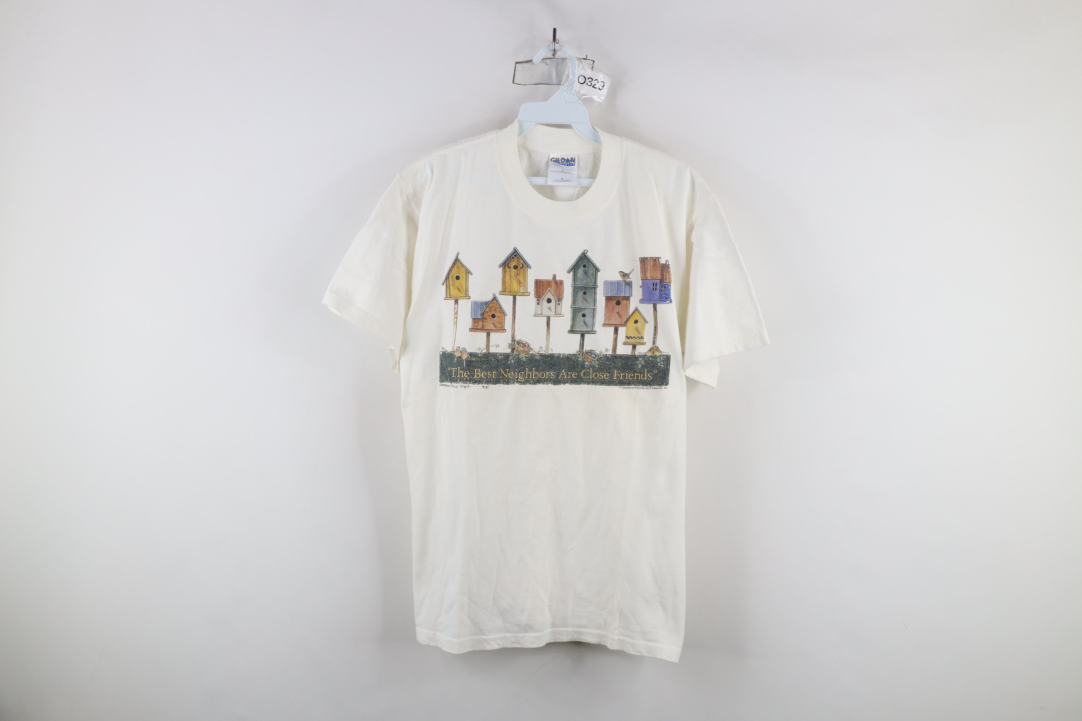 Vintage Vintage 90s Streetwear Bird Birdhouse Neighbors T-Shirt Size M / US 6-8 / IT 42-44 - 1 Thumbnail