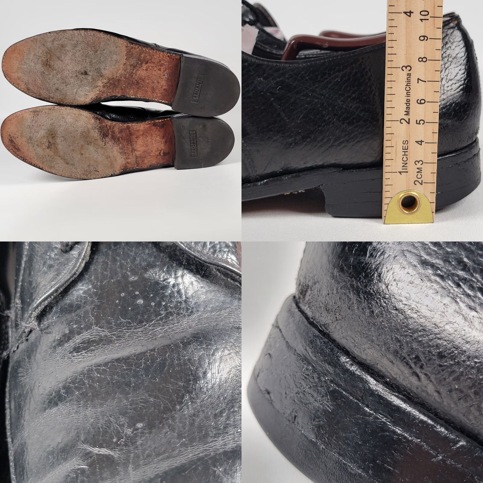 Vintage VINTAGE Biltrite Men Oxford Shoes Black Leather AA 14 Dress Lace Up Oxford Mens Shoes Leather Upper Insole Outsole Size US 14 / EU 47 - 8 Thumbnail