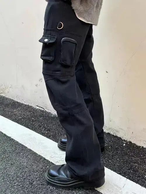 Japanese Brand × Jean High street wide-leg cargo pants with multiple pockets Size US 32 / EU 48 - 2 Thumbnail
