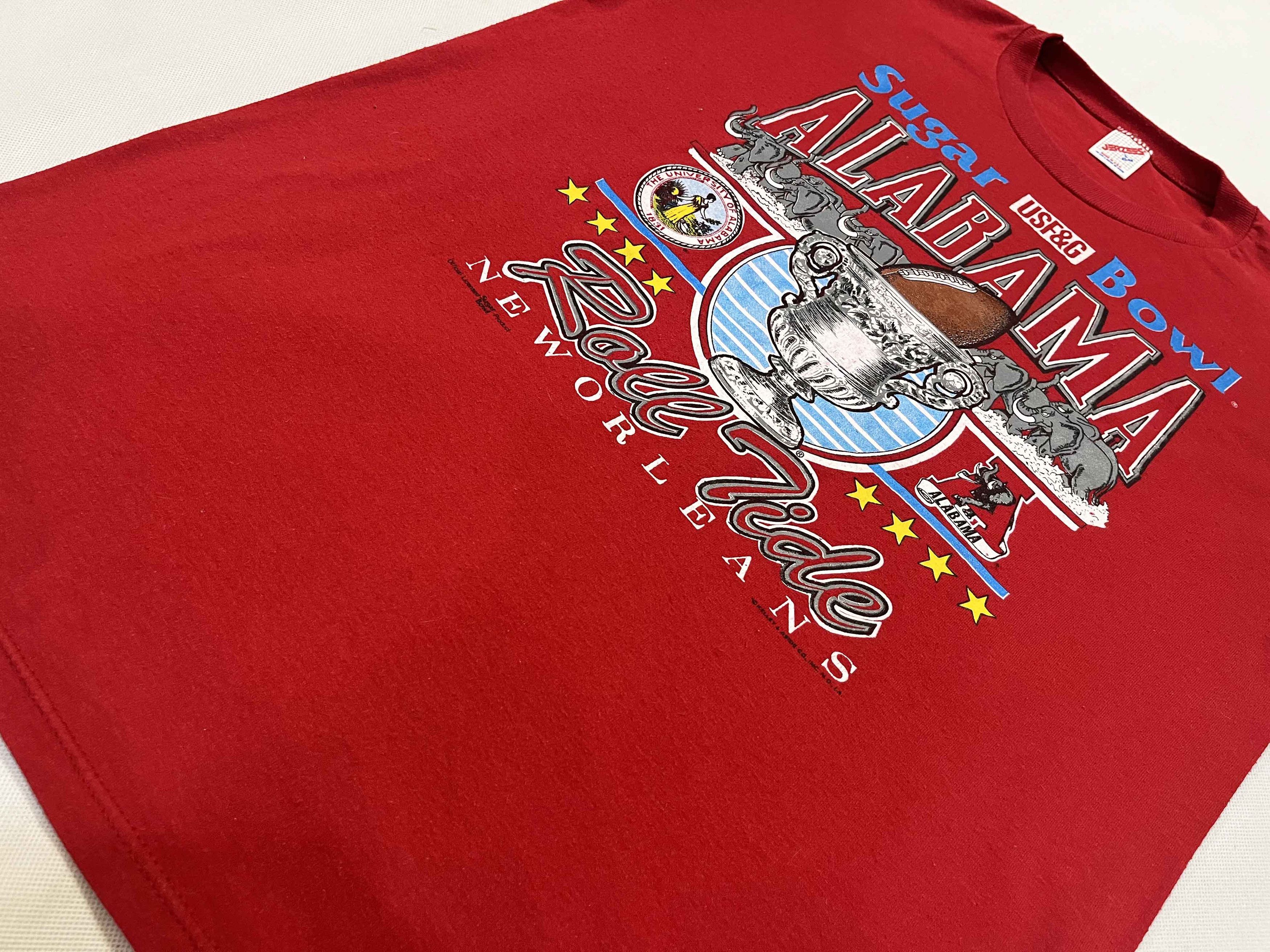 Jerzees × NCAA × Vintage Vintage Jerzees NCAA Alabama Crimson Tide Sugar Bowl T-Shirt Size US L / EU 52-54 / 3 - 5 Thumbnail